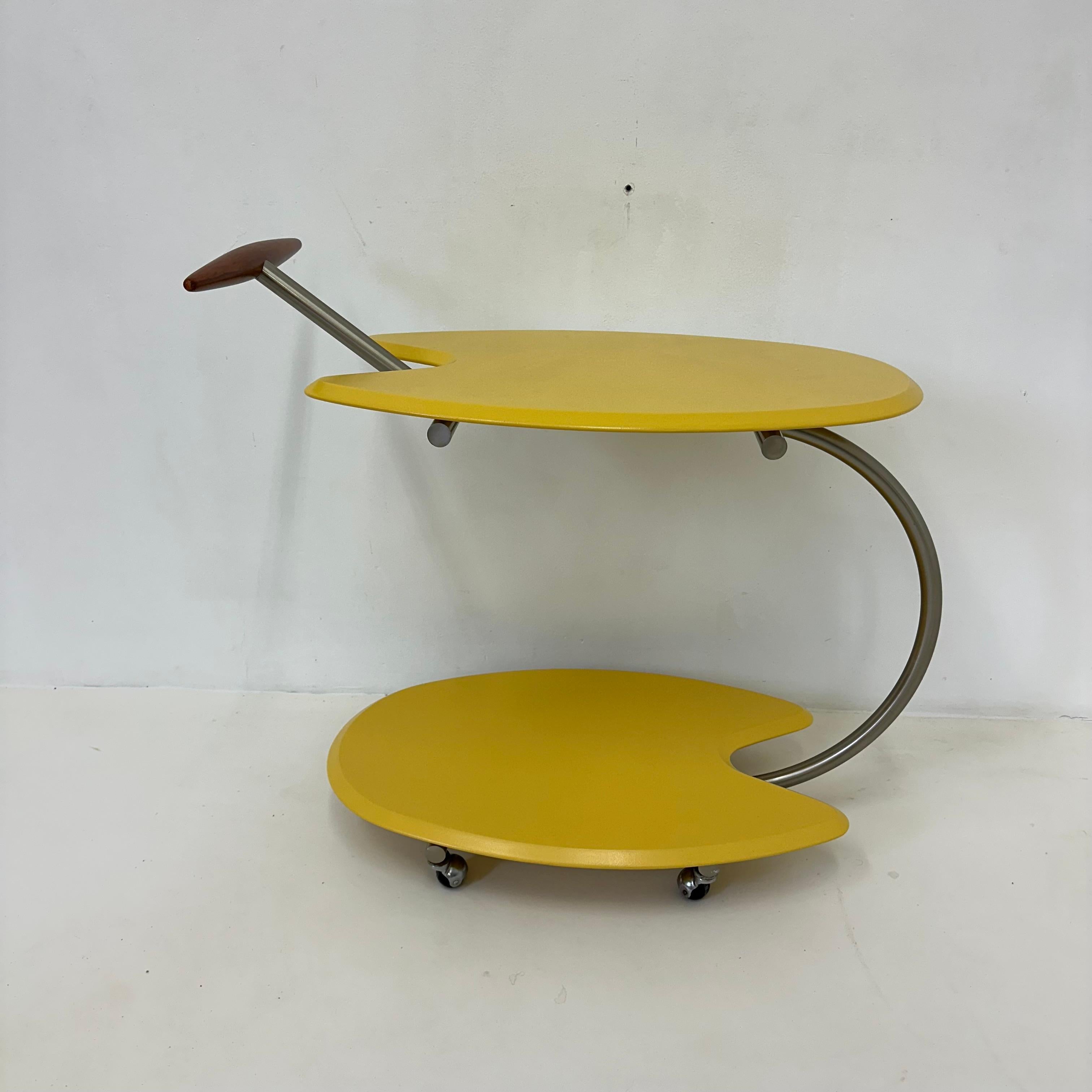 Bar cart by Massimo Iosa Ghini for BRF Italy, 1980’s For Sale 5