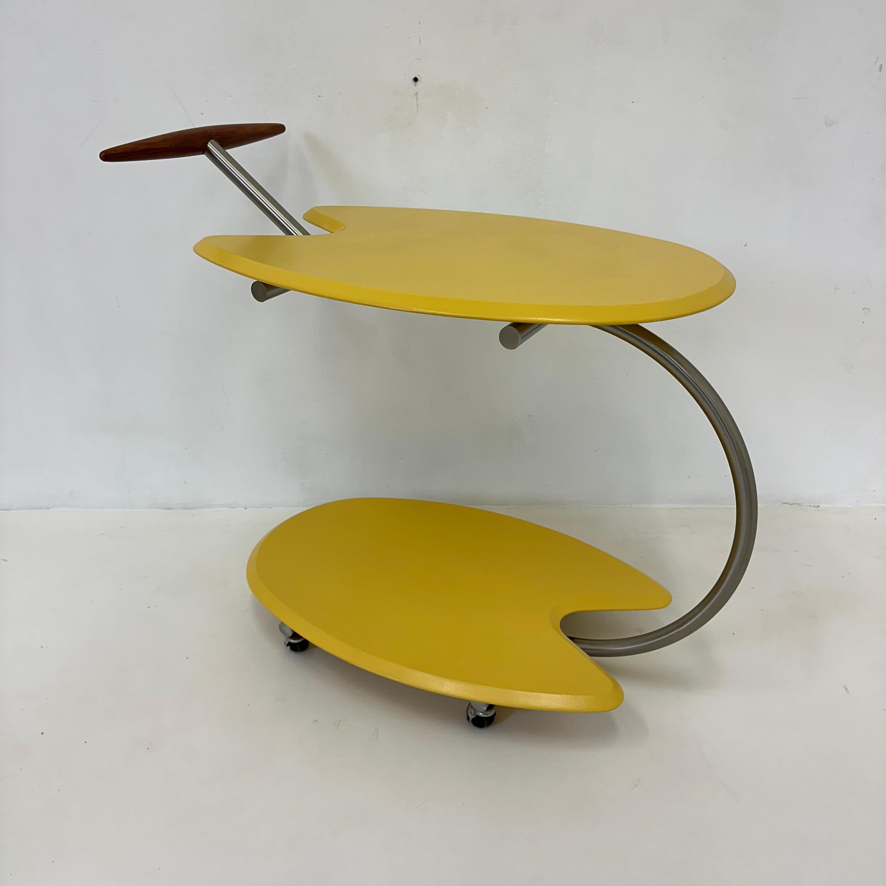 Bar cart by Massimo Iosa Ghini for BRF Italy, 1980’s For Sale 6