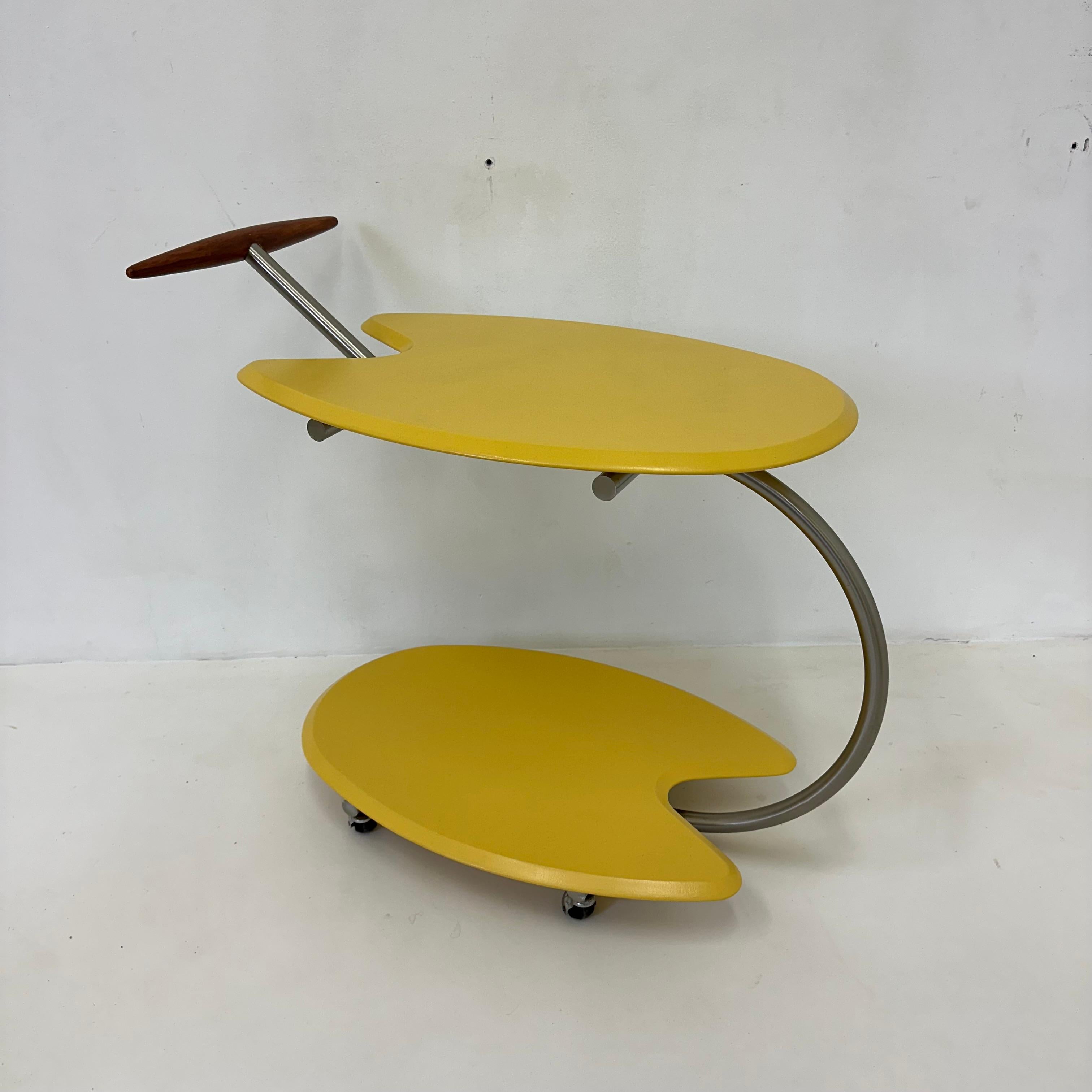 Bar cart by Massimo Iosa Ghini for BRF Italy, 1980’s For Sale 7