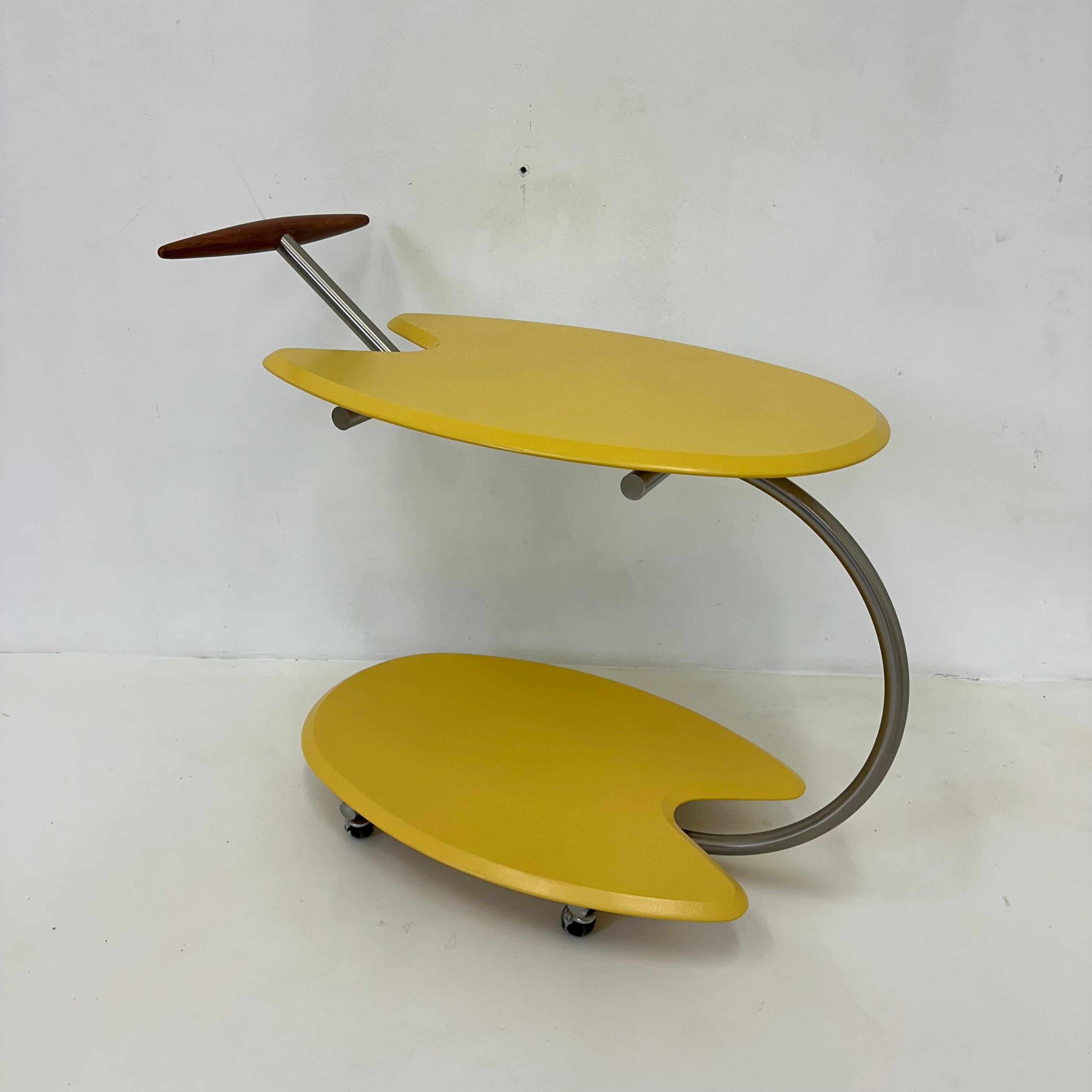 Bar cart by Massimo Iosa Ghini for BRF Italy, 1980’s For Sale 8