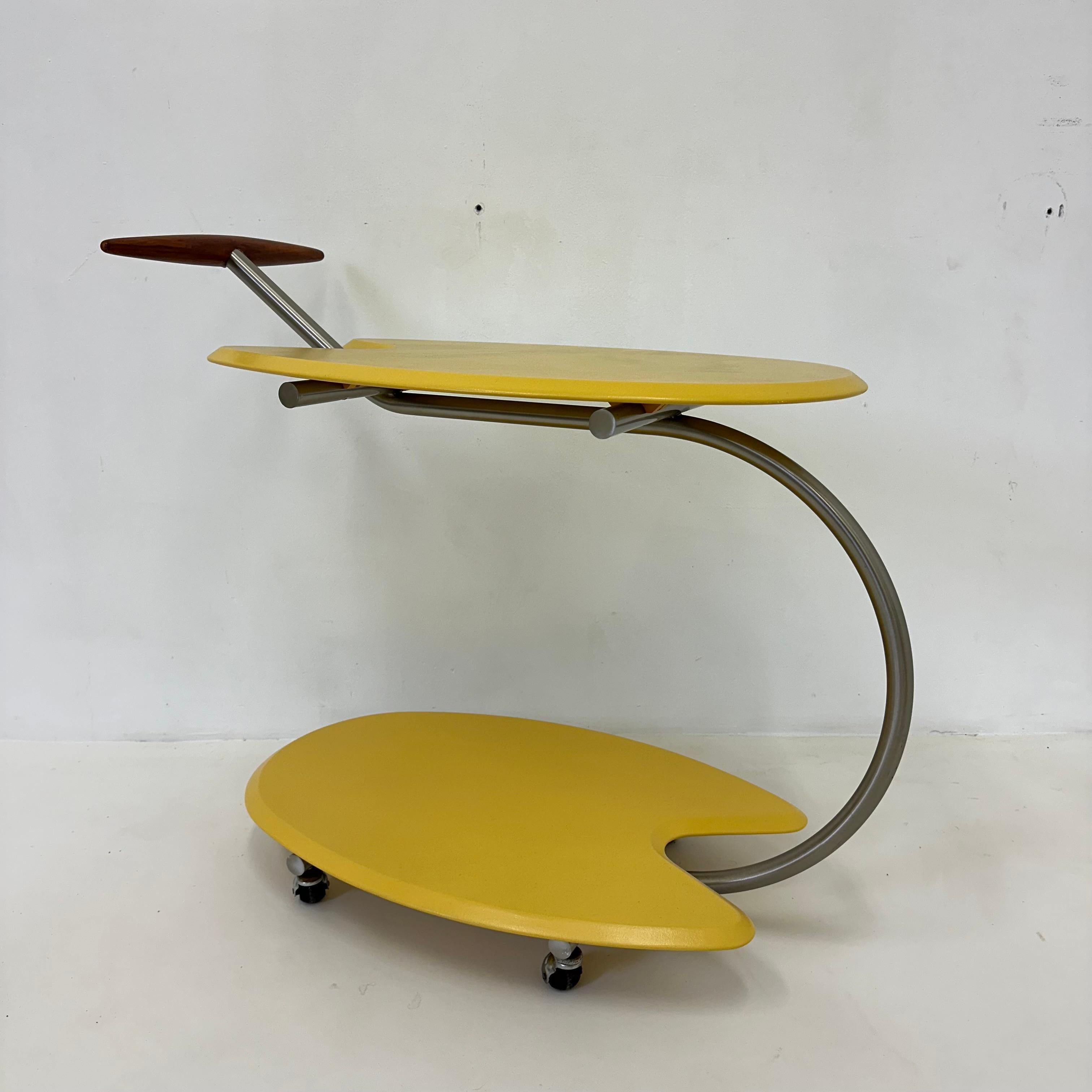 Bar cart by Massimo Iosa Ghini for BRF Italy, 1980’s For Sale 9