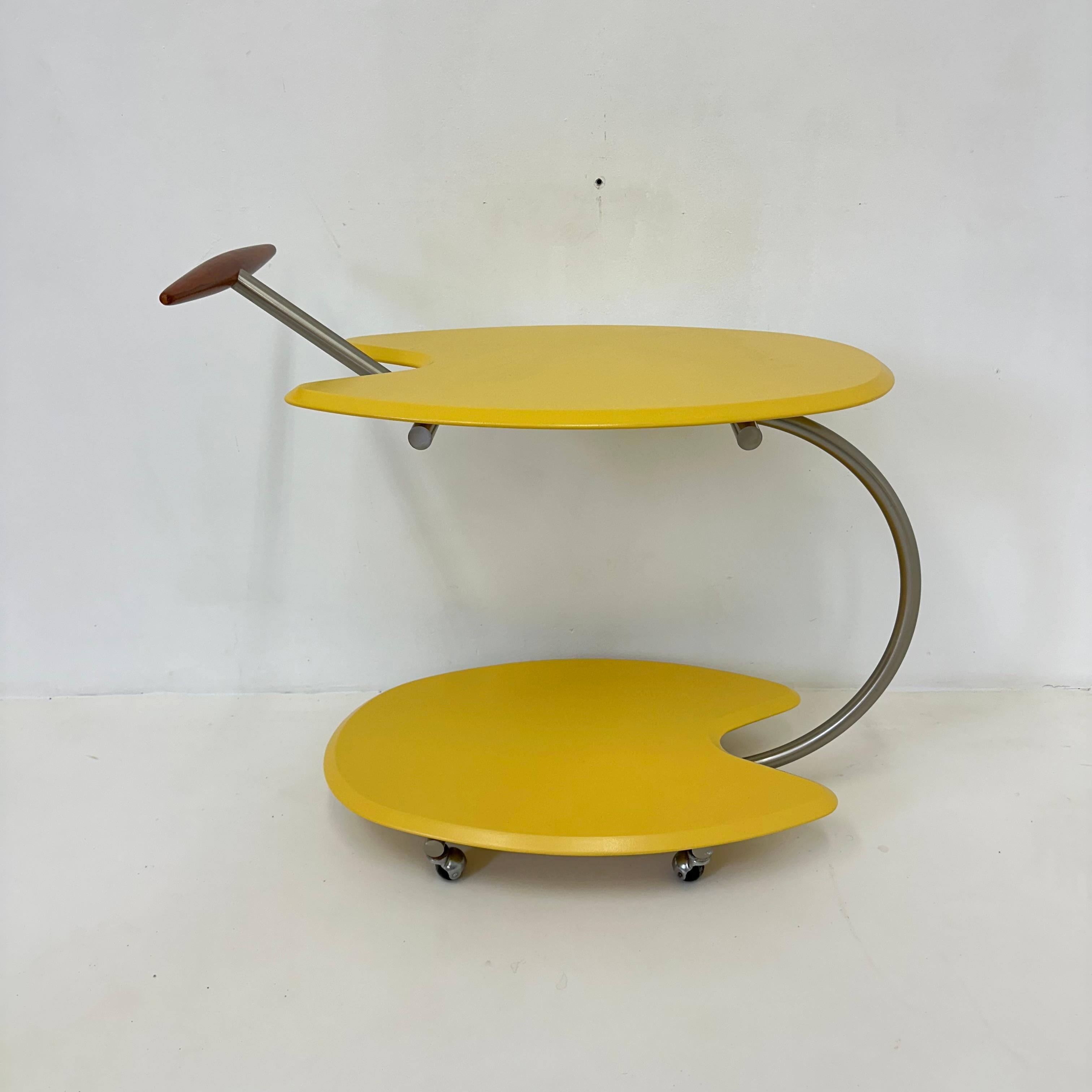 Bar cart by Massimo Iosa Ghini for BRF Italy, 1980’s For Sale 2