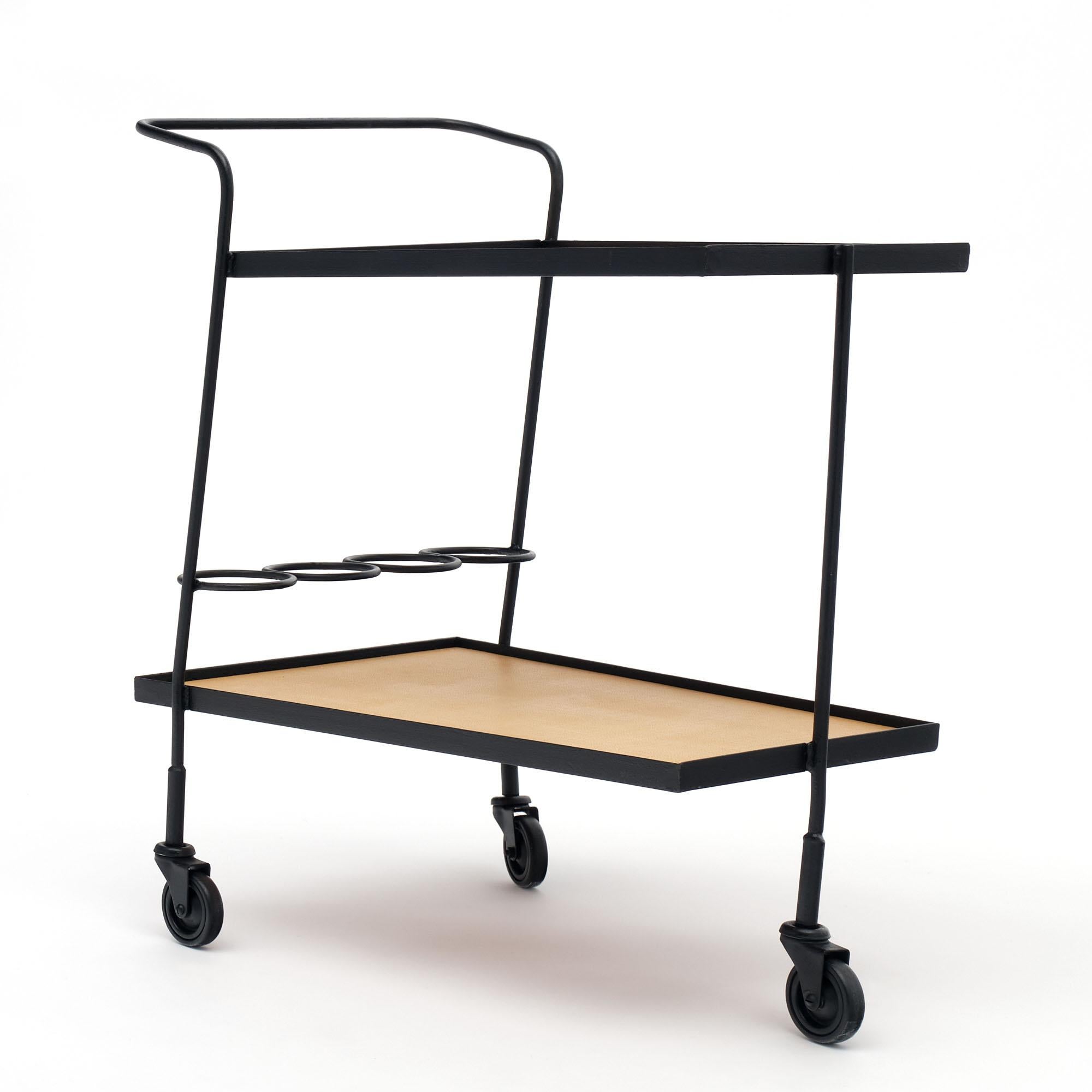 Steel Bar Cart By Mathieu Mategot