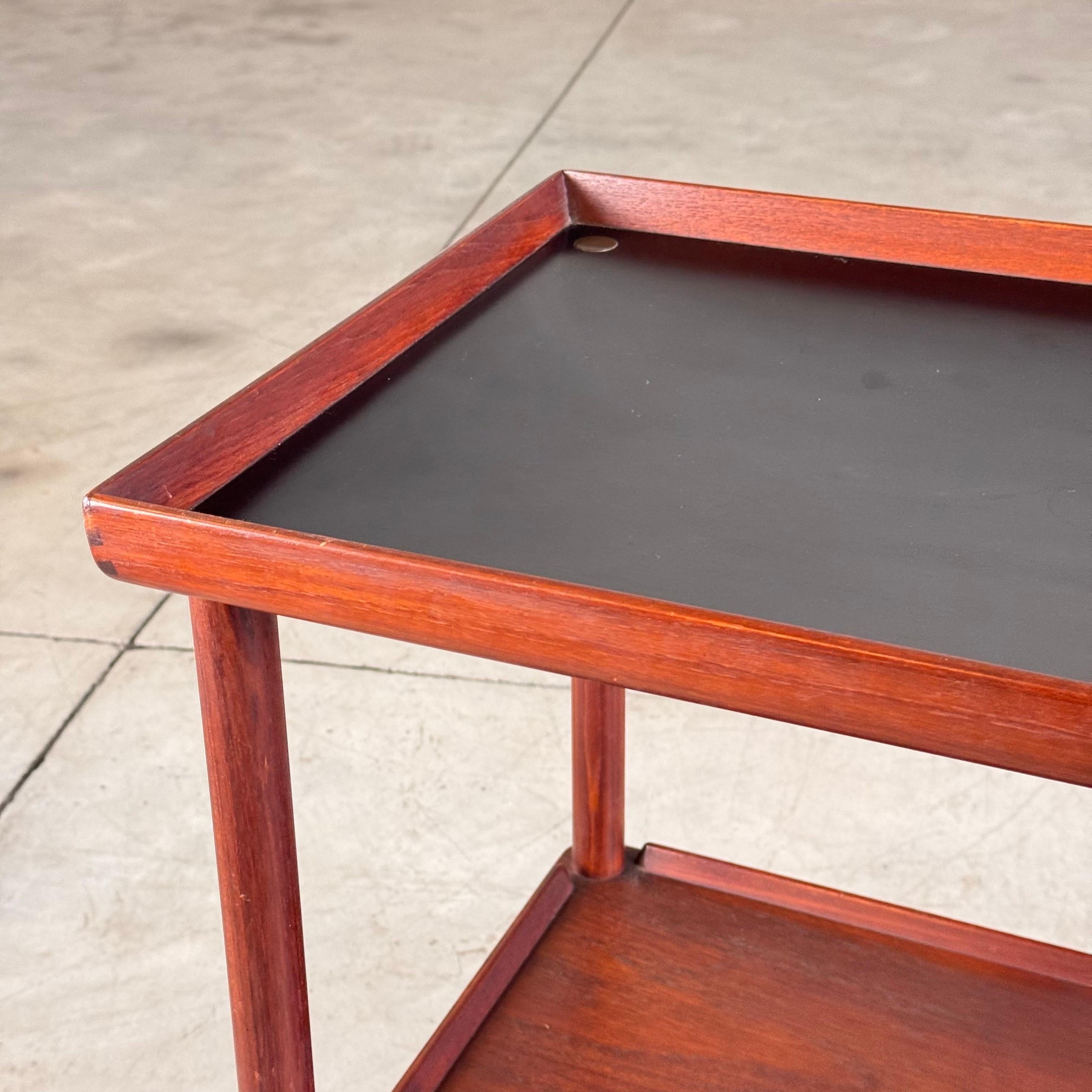 Danish Bar Cart by Peter Hvidt & Orla Mølgaard-Nielsen for Søborg Møbler, 1960s For Sale