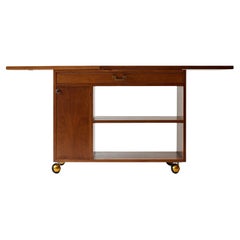 Chariot de bar Edward Wormley pour Dunbar, années 1950
