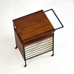 Bar Cart - Geraldo de Barros for Unilabor, 1954, Rosewood, Formica and Iron