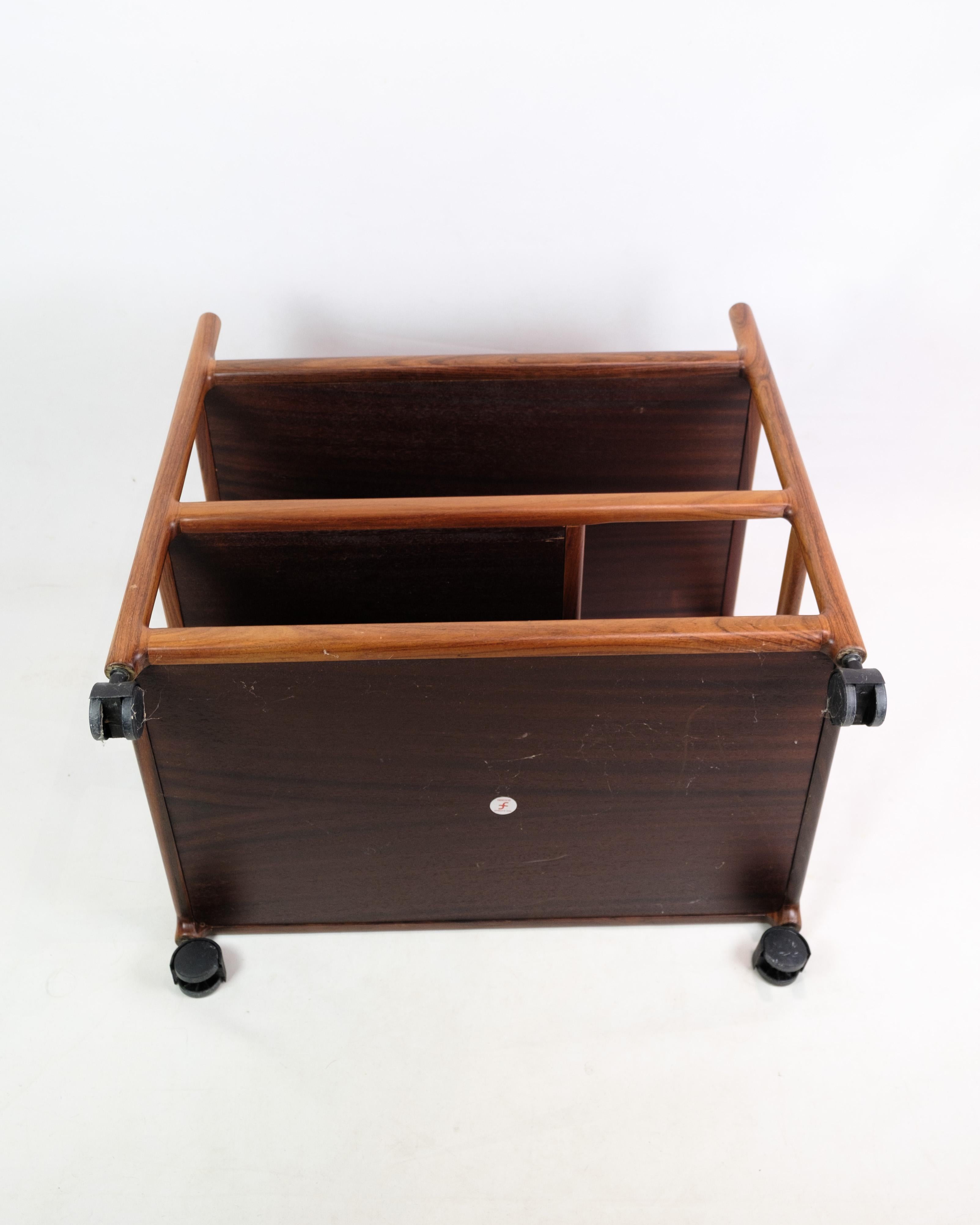 Bar cart In Rosewood, Designed By Johannes Andersen From 1960s For Sale 4
