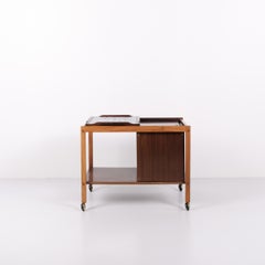Bar Cart In Rosewood With Royal Copenhagen Tiles By Severin Hansen From 1960s