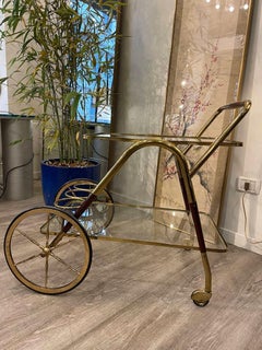 Bar cart in the style of Cesare Lacca, Italy, 1950s