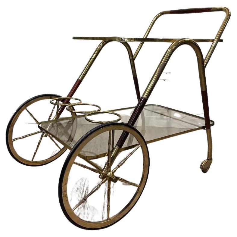 Barwagen im Stil von Cesare Lacca, Italien, 1950er Jahre