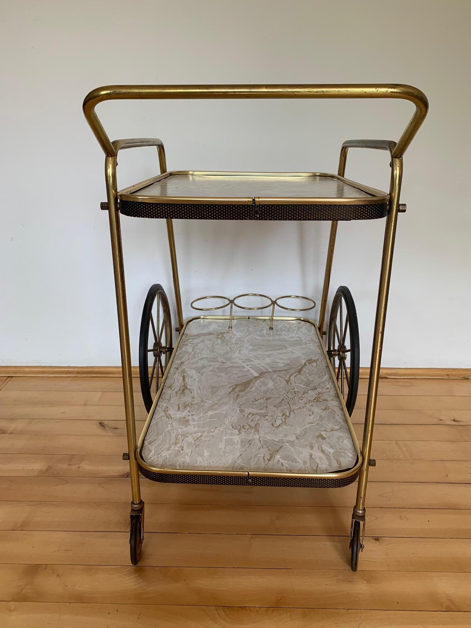 Mid-20th Century Bar Cart, Italy, 1960s For Sale