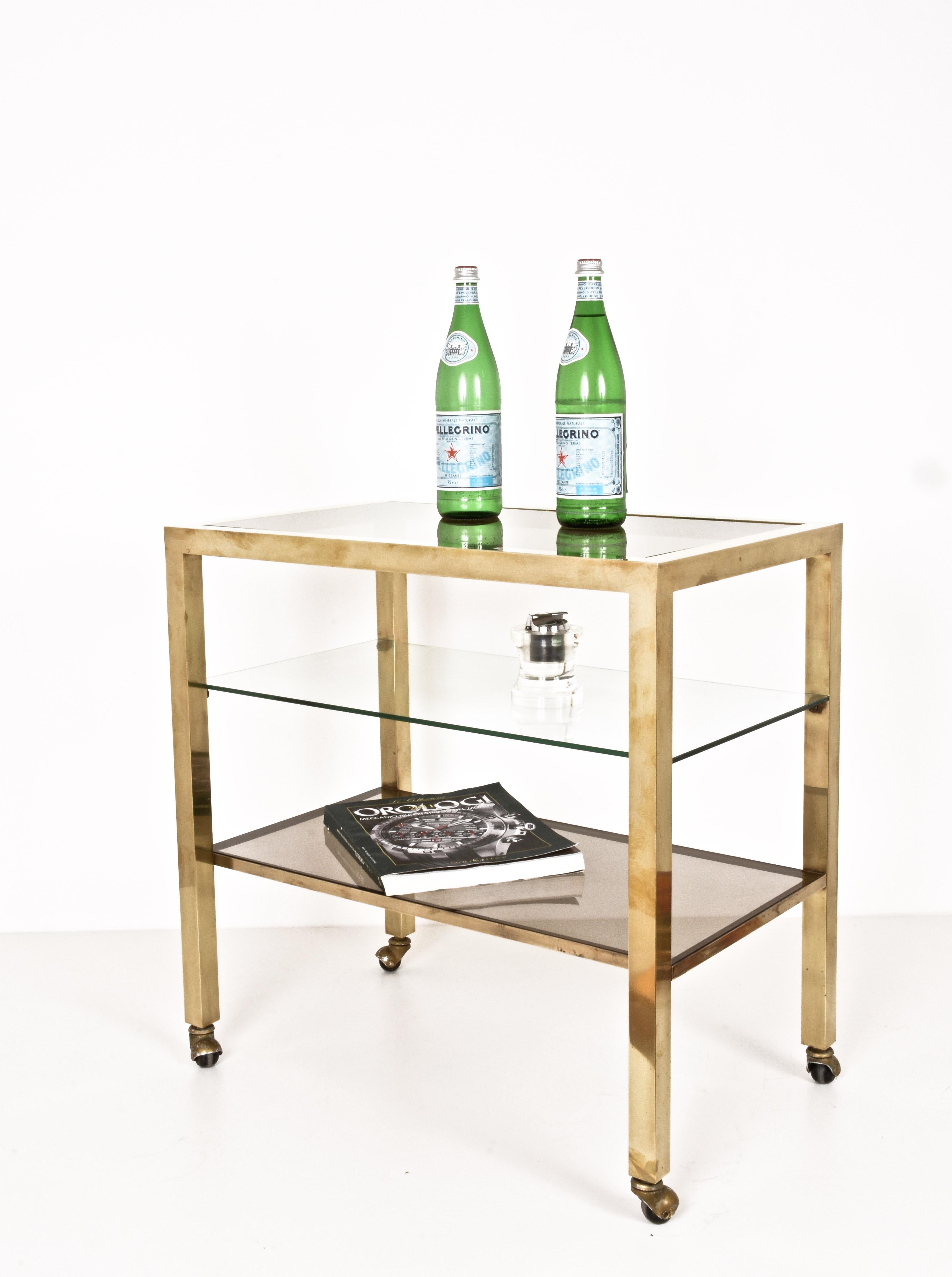 Exceptional three-level service cart from the Italian manufacturer.
 