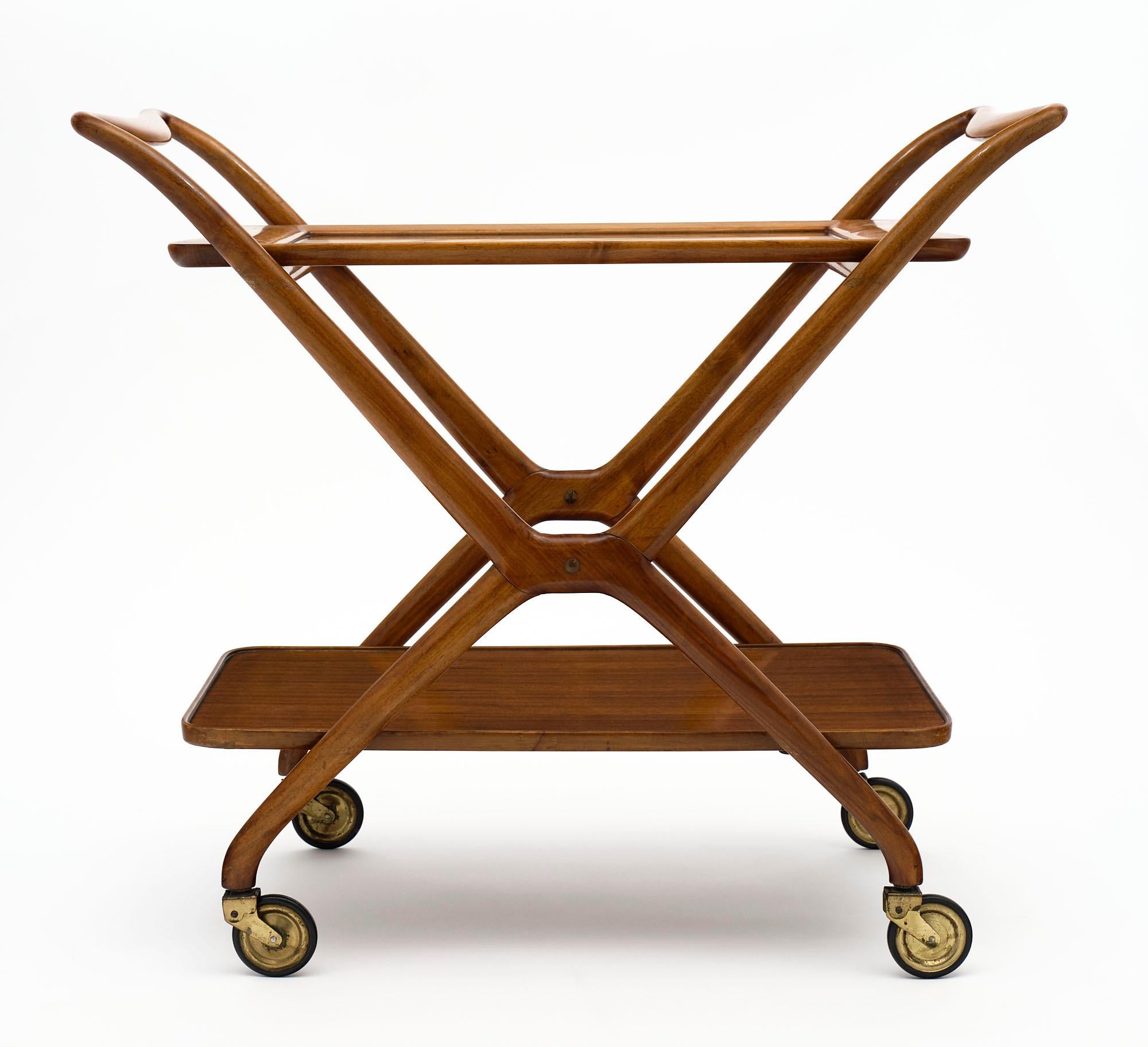 Italian Bar Cart Model 67 by Angelo De Baggis For Sale
