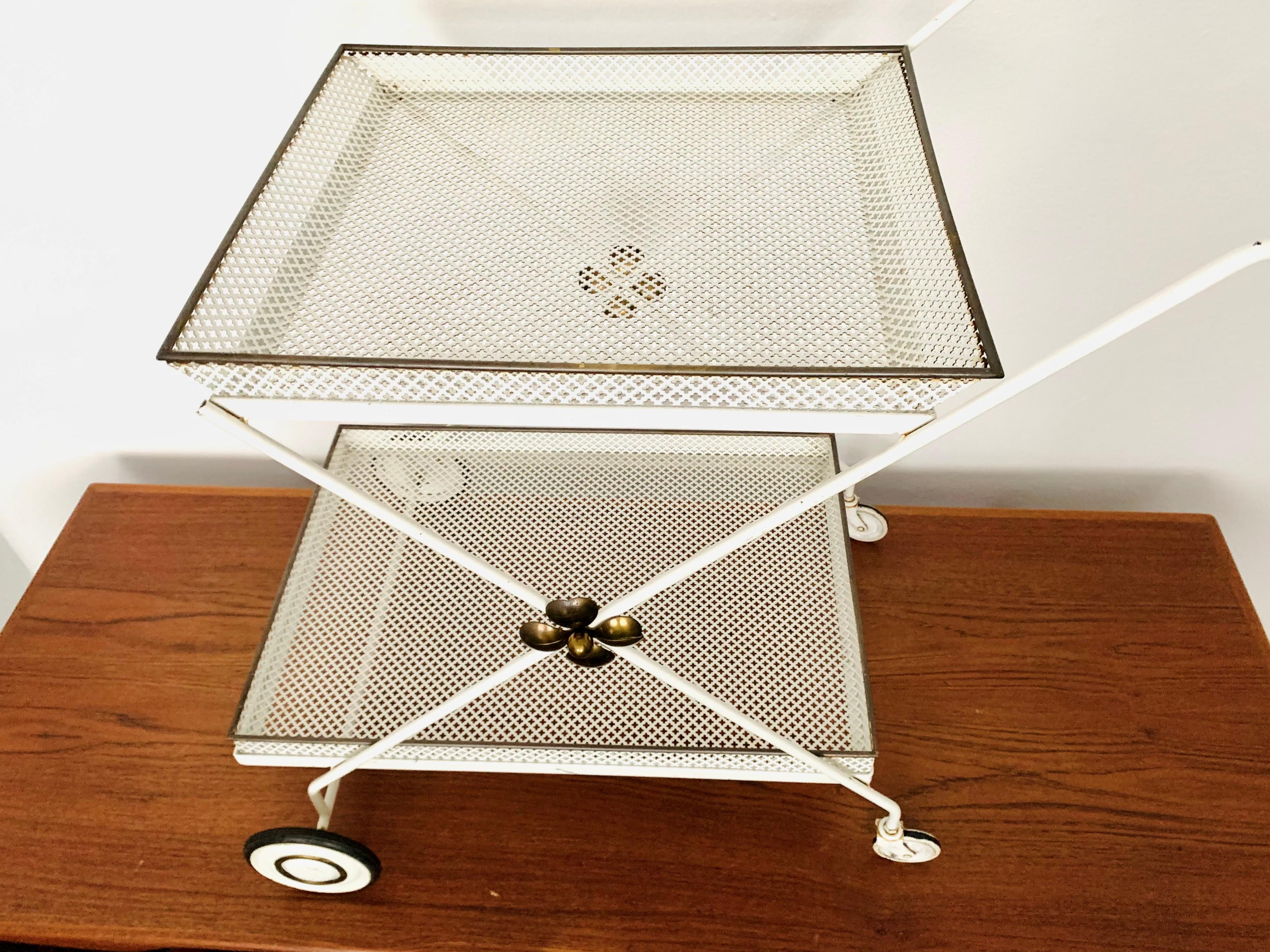 Métal Chariot de bar ou de thé par Vereinigte Werkstätten München en vente