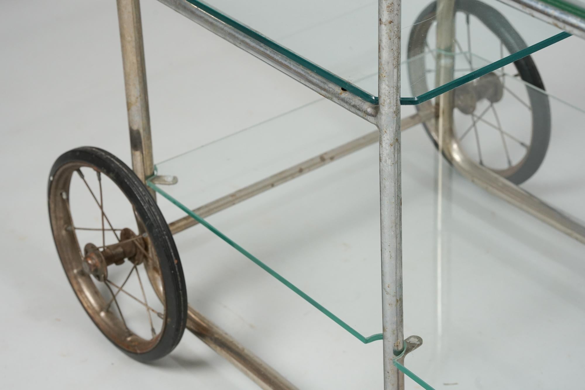 Finnish Bar Cart, Pauli E. Blomstedt, Heteka, Finland, 1930s For Sale