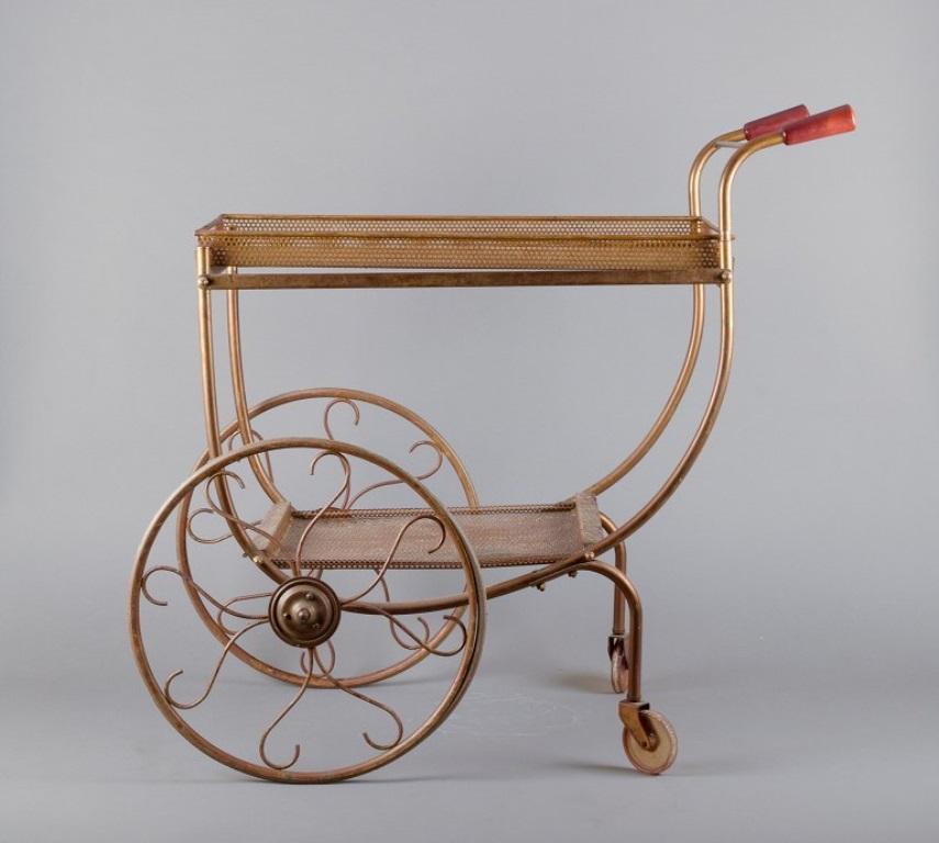 Bar cart serving table by Josef Frank (1885-1967) for Svenskt Tenn, Sweden.  For Sale 1