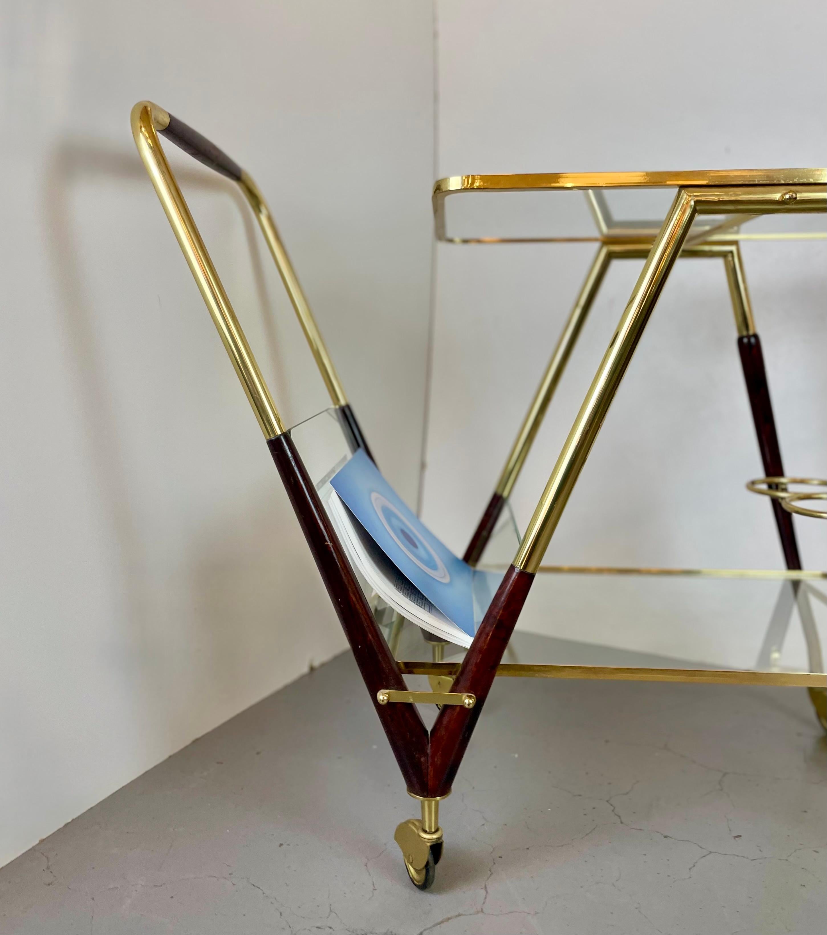 Carrello da bar di Cesare Lacca, anni '50 in vendita 5