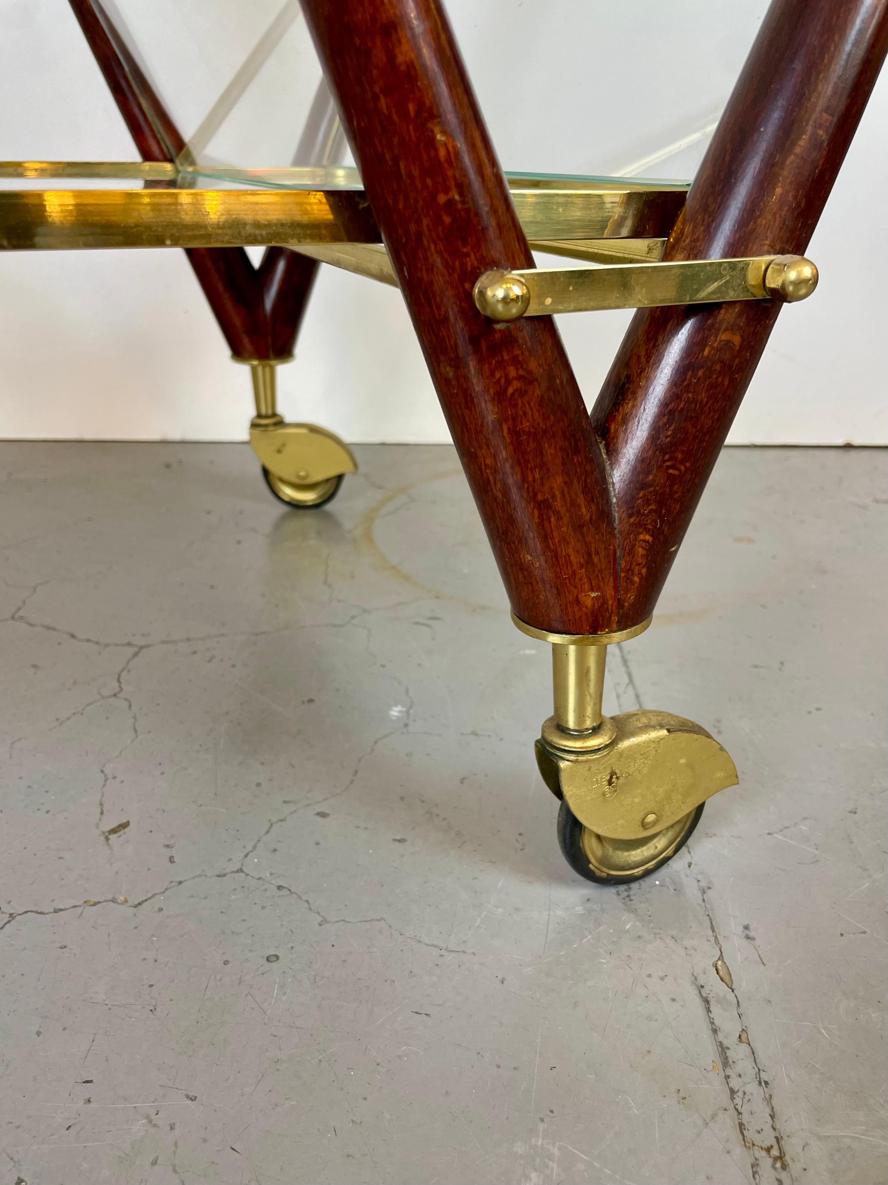 Ottone Carrello da bar di Cesare Lacca, anni '50 in vendita