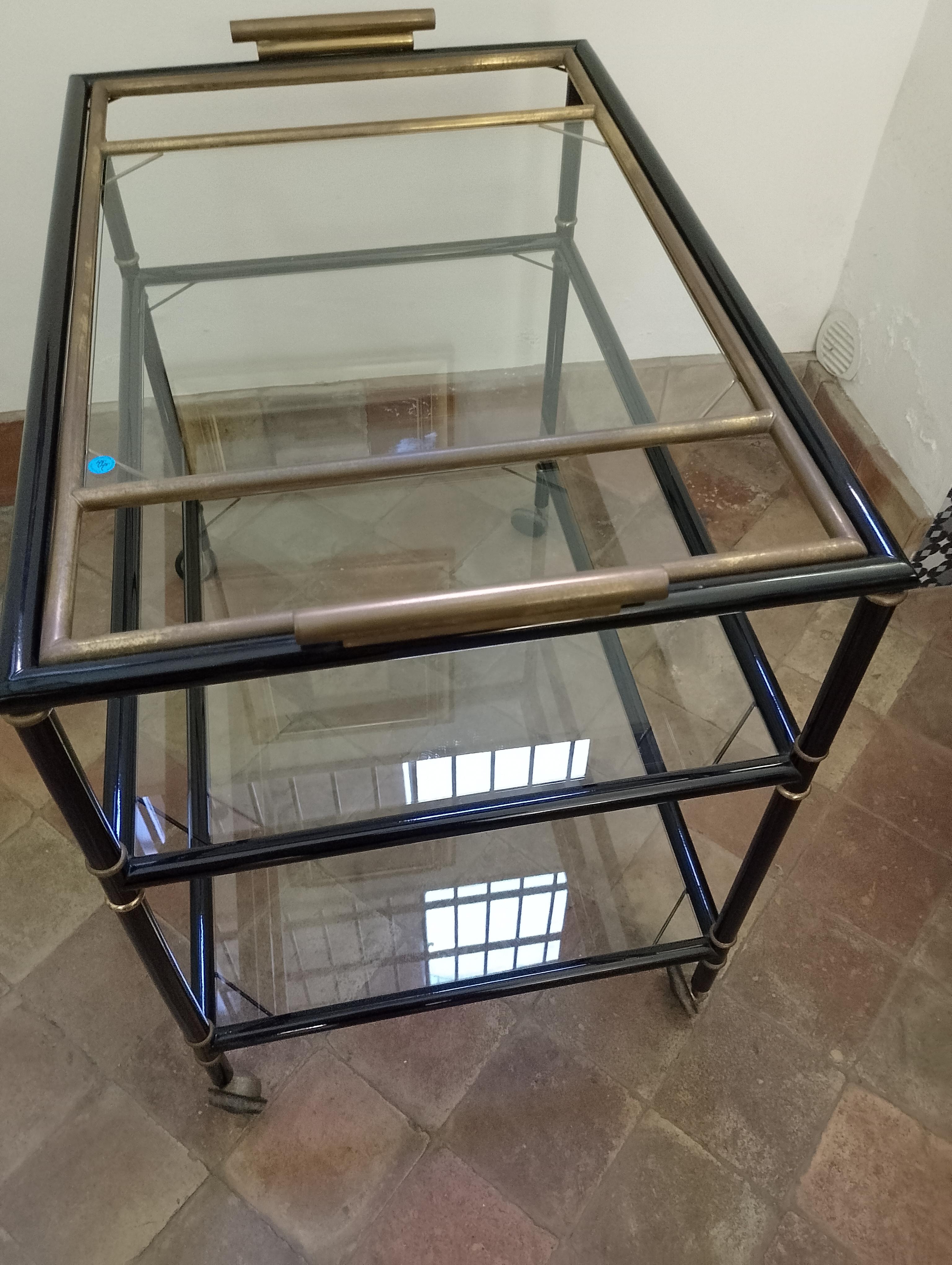 Mid-Century Modern Chariot de bar, Italie 1960 en vente