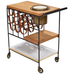 Bar Cart with Wine Rack by Arthur Umanoff