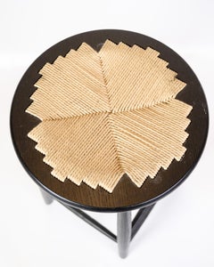 Barstuhl Modell J165B aus schwarz lackiertem Holz von Jørgen Bækmand