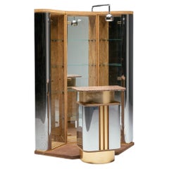 Bar corner cabinet by Willy Rizzo, Italy, 1970s