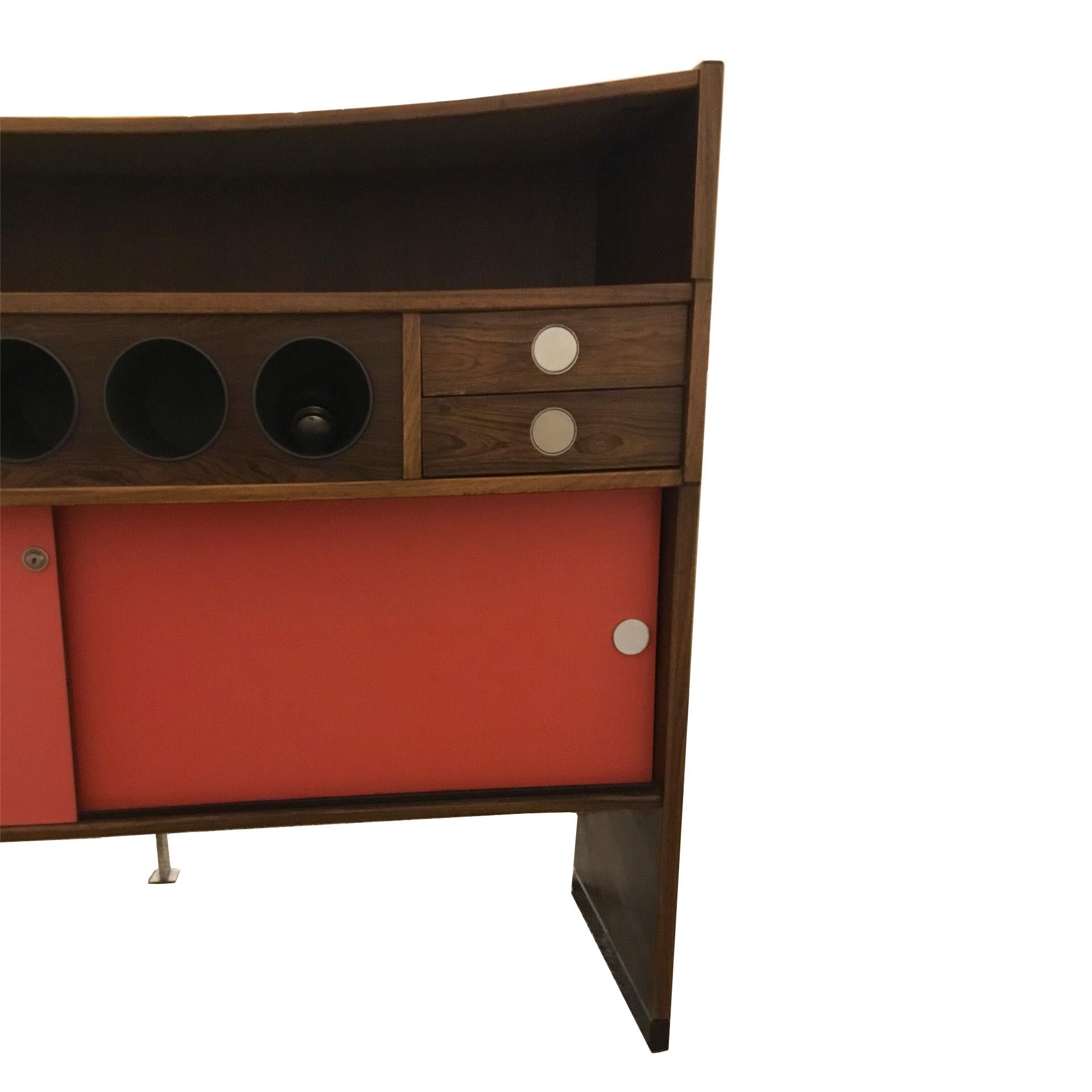 Danish Bar Furniture Mod. Dyrlundbar Designed By Erik Buch In Good Condition In Madrid, ES