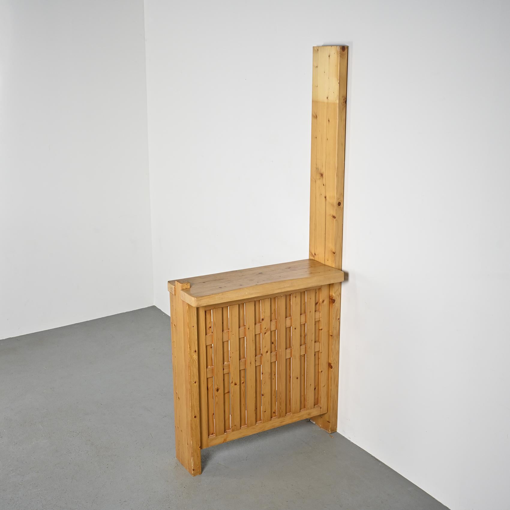 Bar from Les Arcs 2000 by Charlotte Perriand, circa 1979 In Fair Condition In VILLEURBANNE, FR