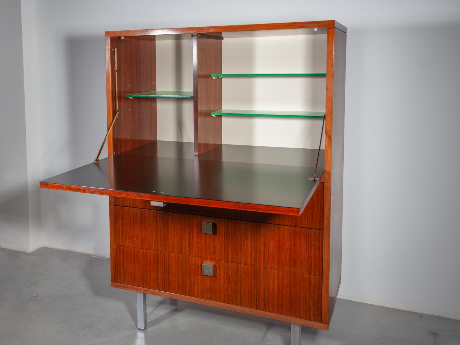 Bar Furniture Cabinet designed in 1960s by Alfred Hendrickx for Belform, Belgium In Good Condition For Sale In Antwerp, BE