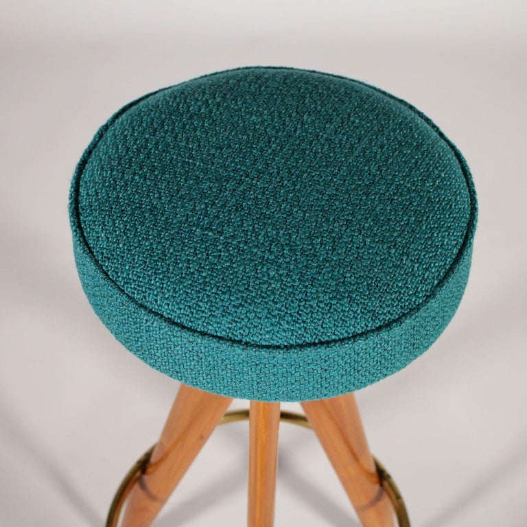 Bar Furniture with Stools Mahogany Veneer Vintage, Italy, 1950s at 1stDibs