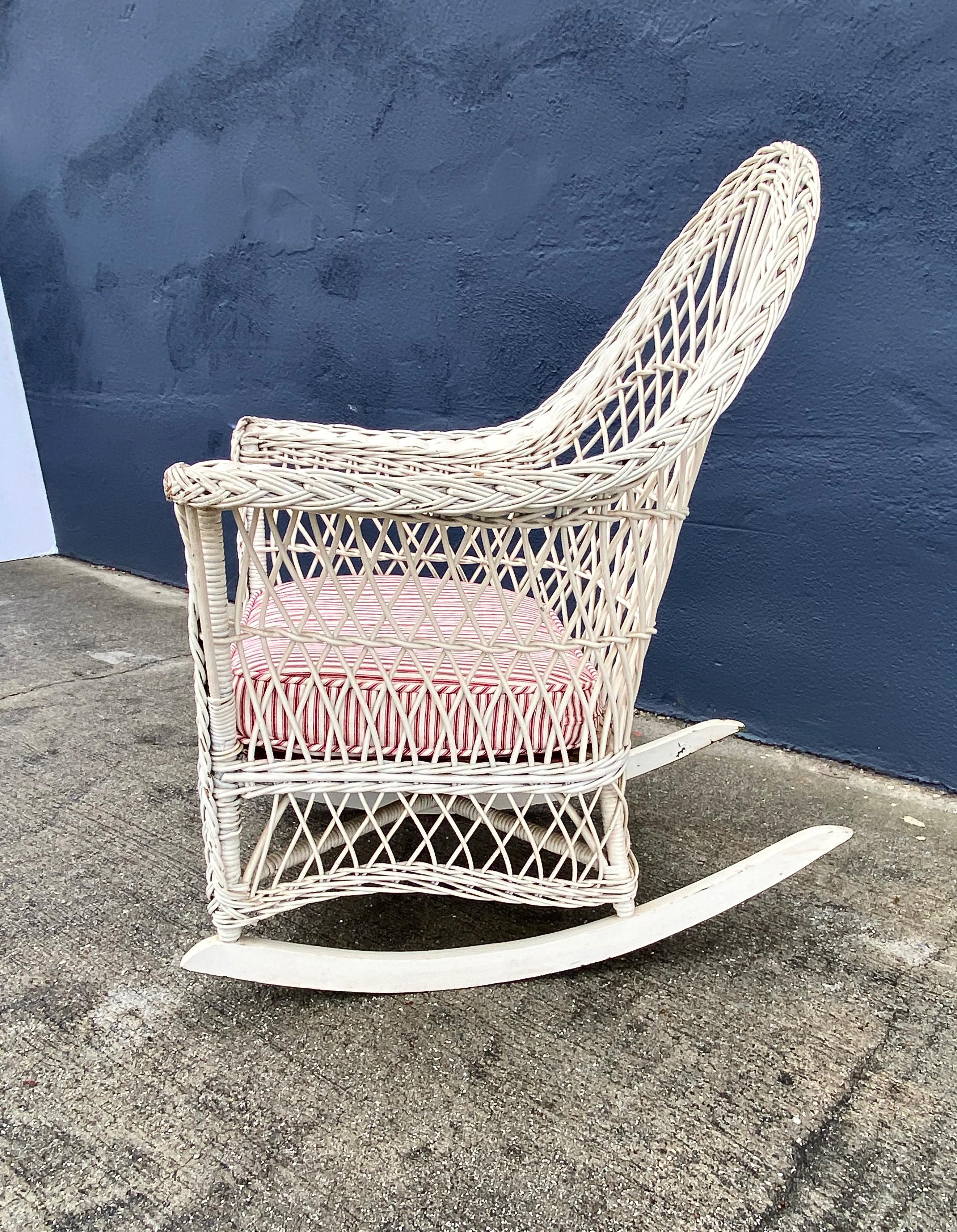 Bohemian Bar Harbor-Style Rocking Chair