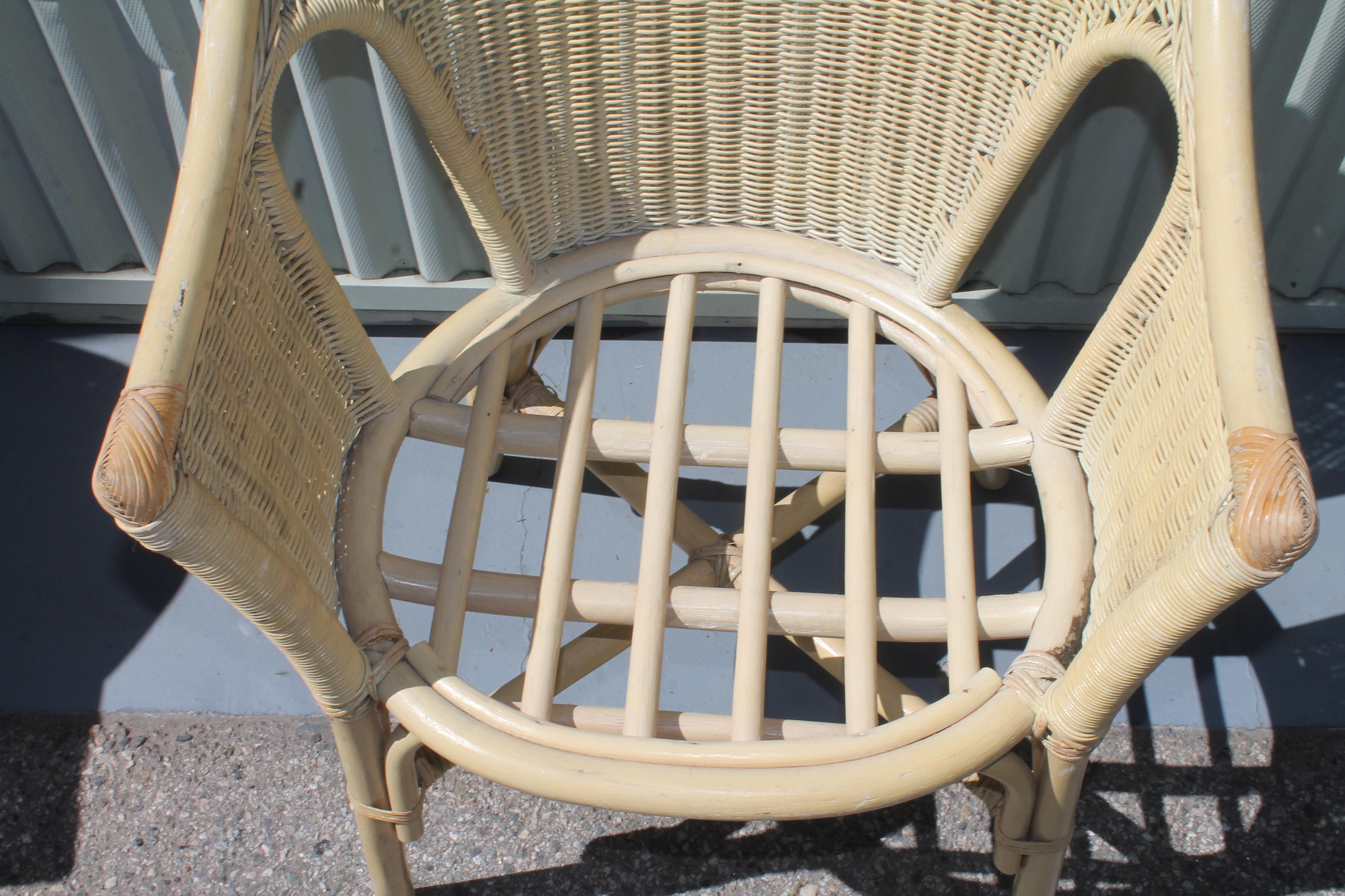 hampton bay white wicker chairs