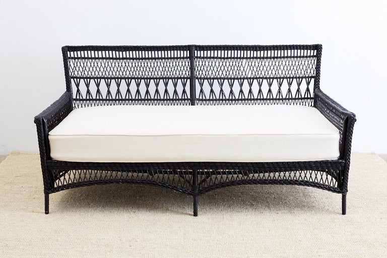 Bar Harbor Willow And Wicker Daybed Sofa At 1stdibs Bar Harbor Willow And Wicker Daybed Sofa At 1stdibs