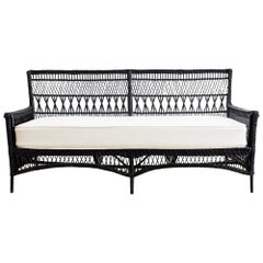 Bar Harbor Willow and Wicker Daybed Sofa