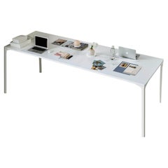 Bar-Height Multi-Purpose Table with White Lacquered Metal Structure