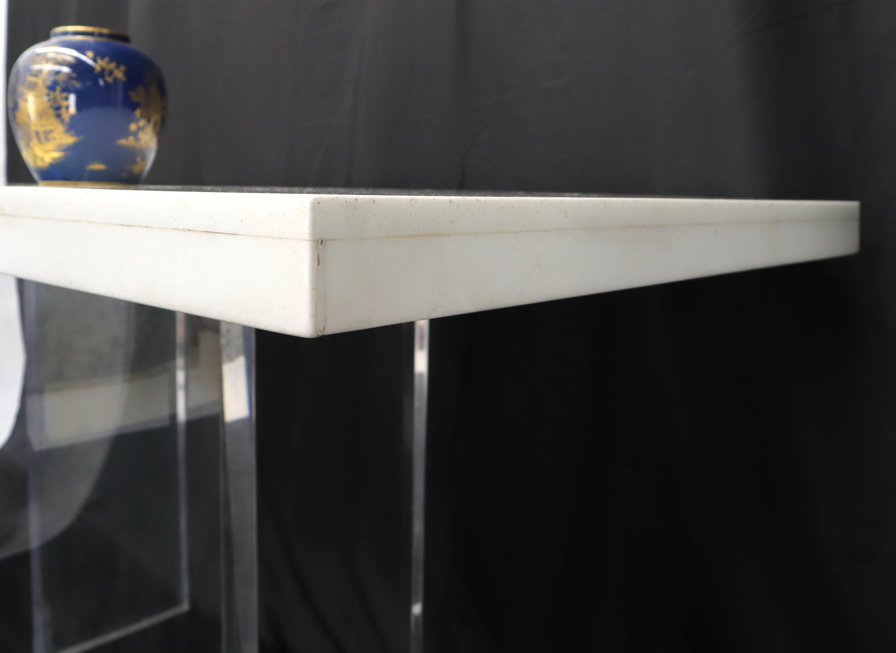 white quartz dining table