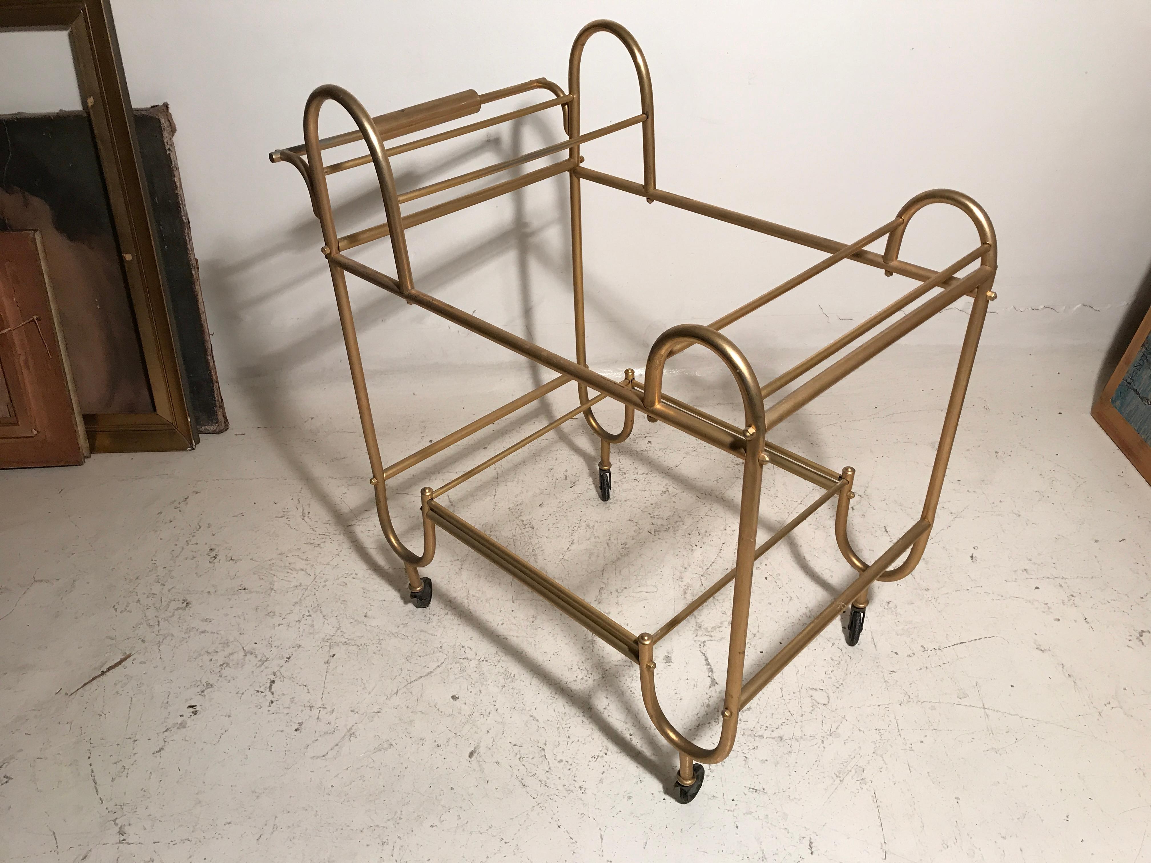 Bar in bronze and glass Style: Art Deco, France, 1920 For Sale 4