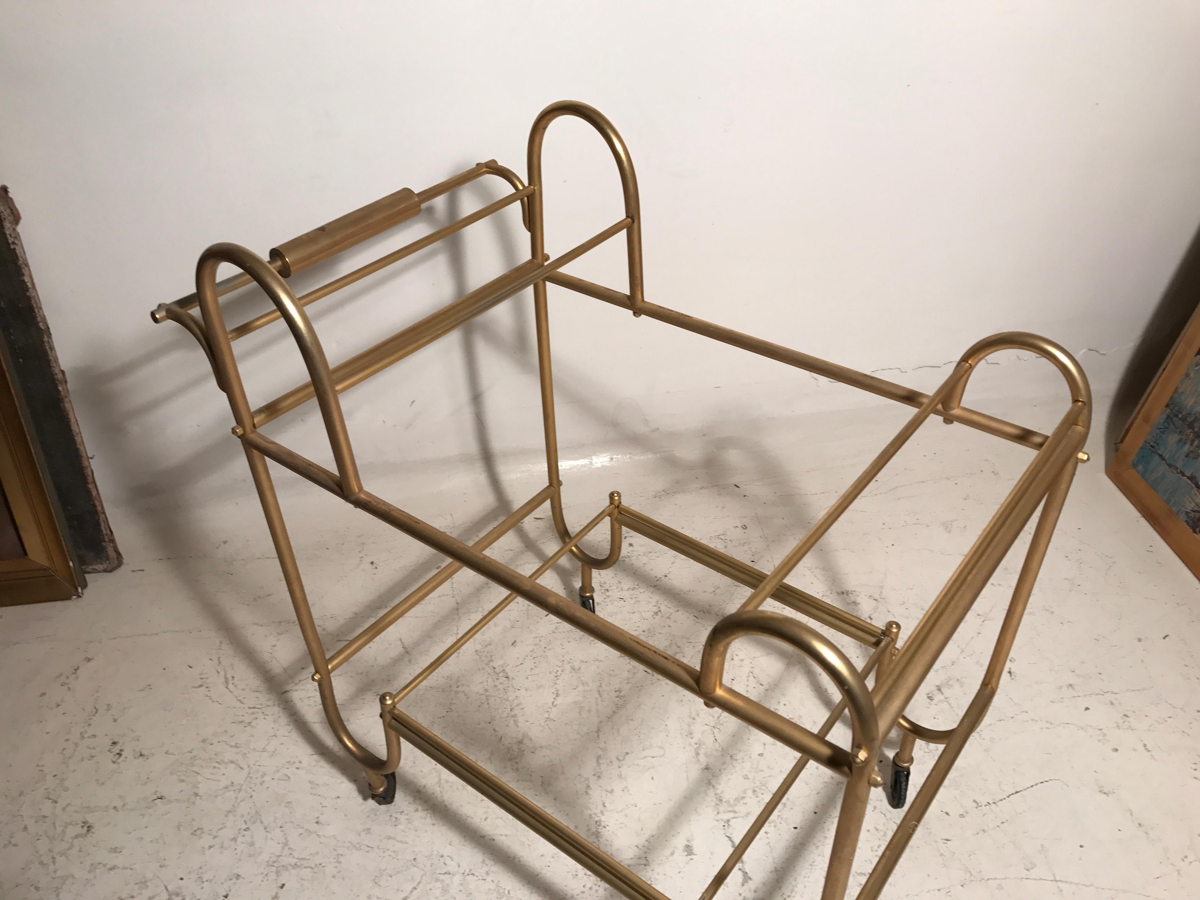 Bar in bronze and glass Style: Art Deco, France, 1920 For Sale 7