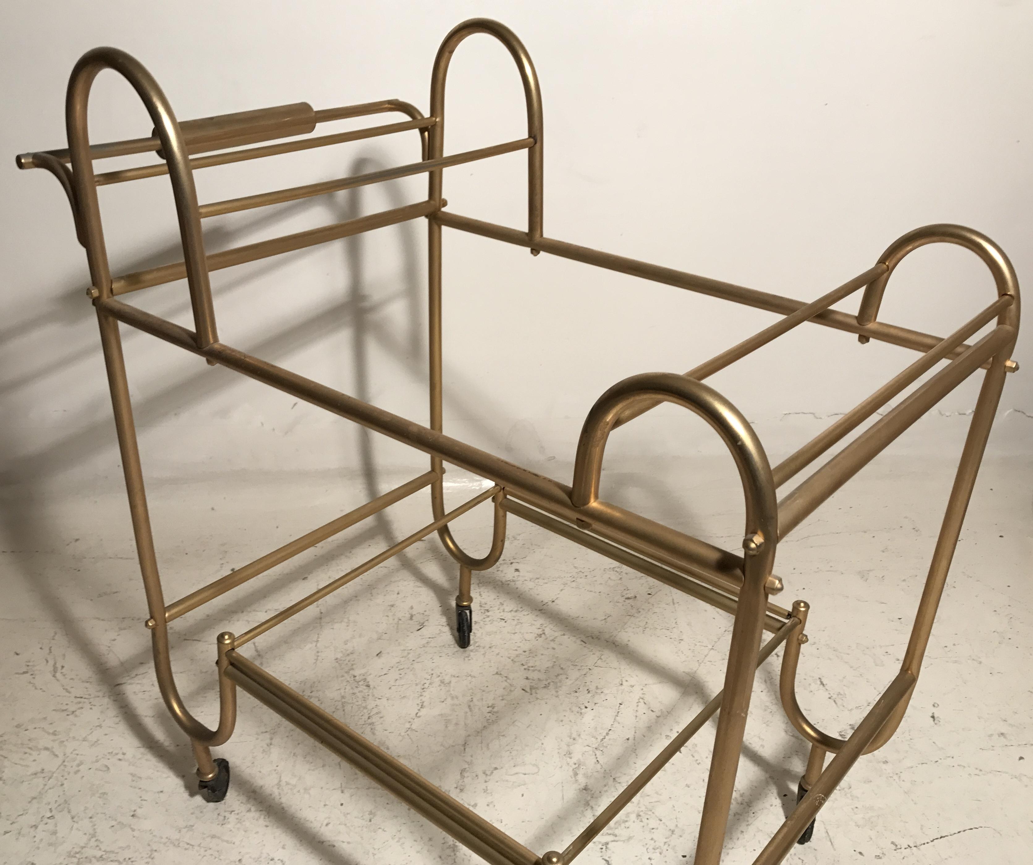 Bar in bronze and glass Style: Art Deco, France, 1920 For Sale 2
