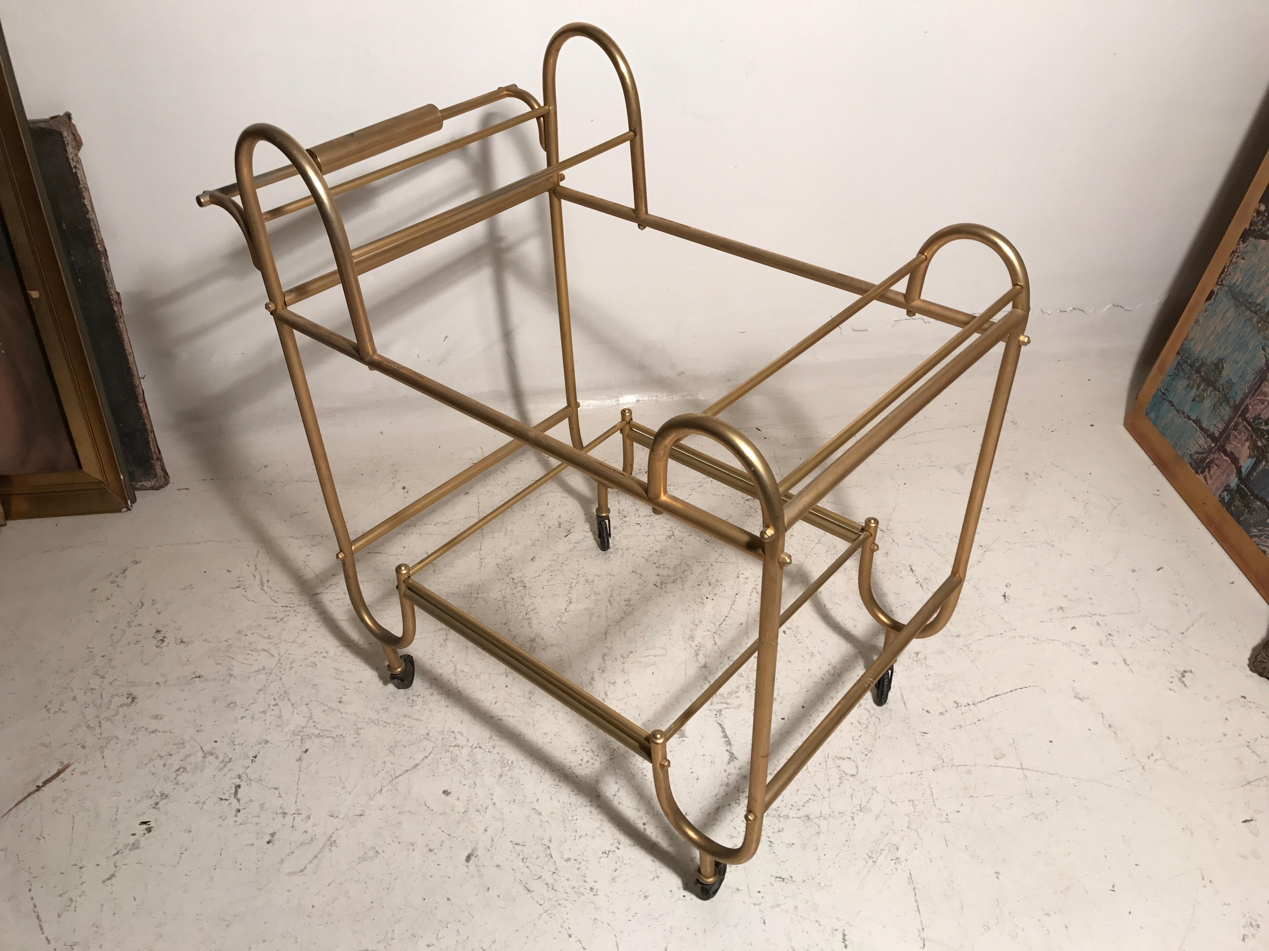 Bar in bronze and glass Style: Art Deco, France, 1920 For Sale 3