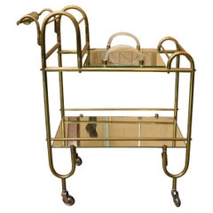 Bar in Bronze, Murano, Mirror and Glass Style: Art Deco, France