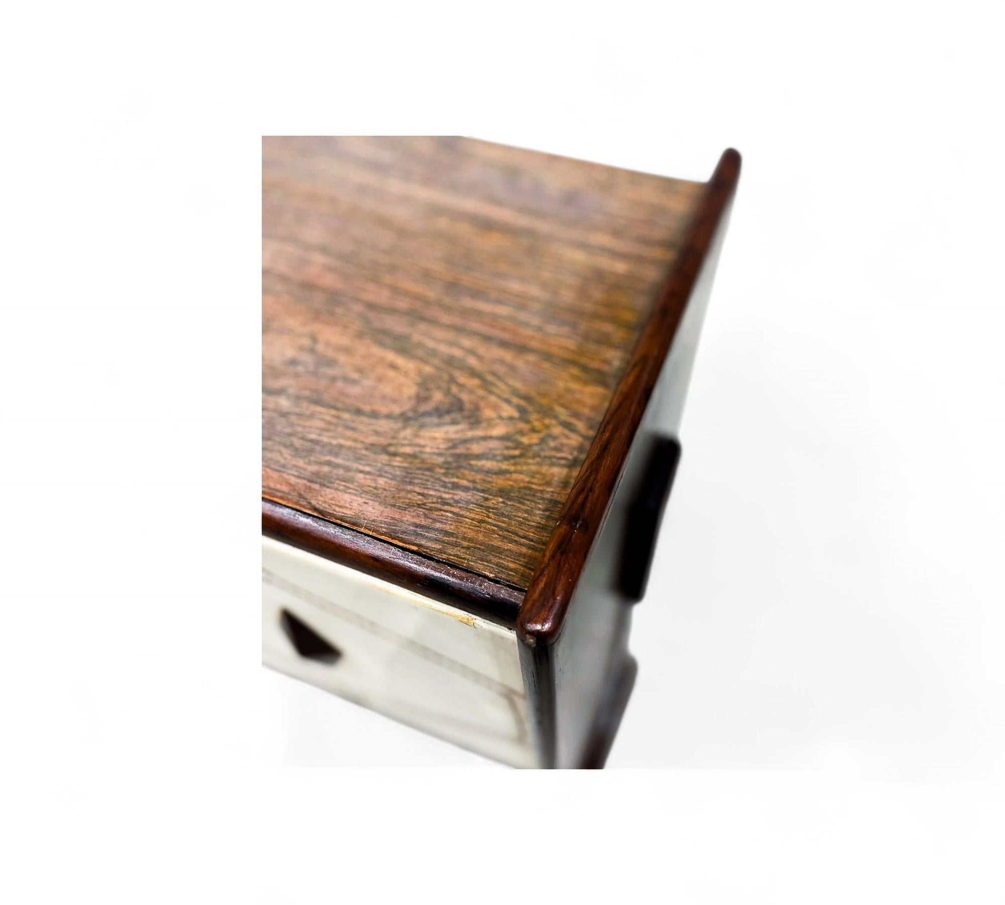 Barra de bar en madera dura y metal de Novo Rumo, c.1960 en venta 5