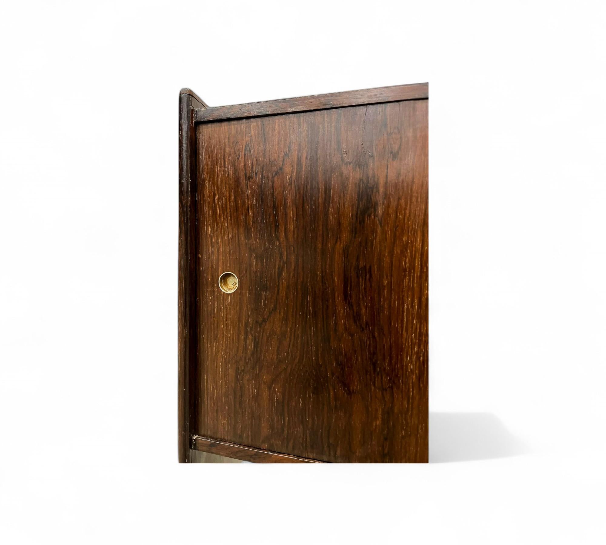 Barra de bar en madera dura y metal de Novo Rumo, c.1960 en venta 6