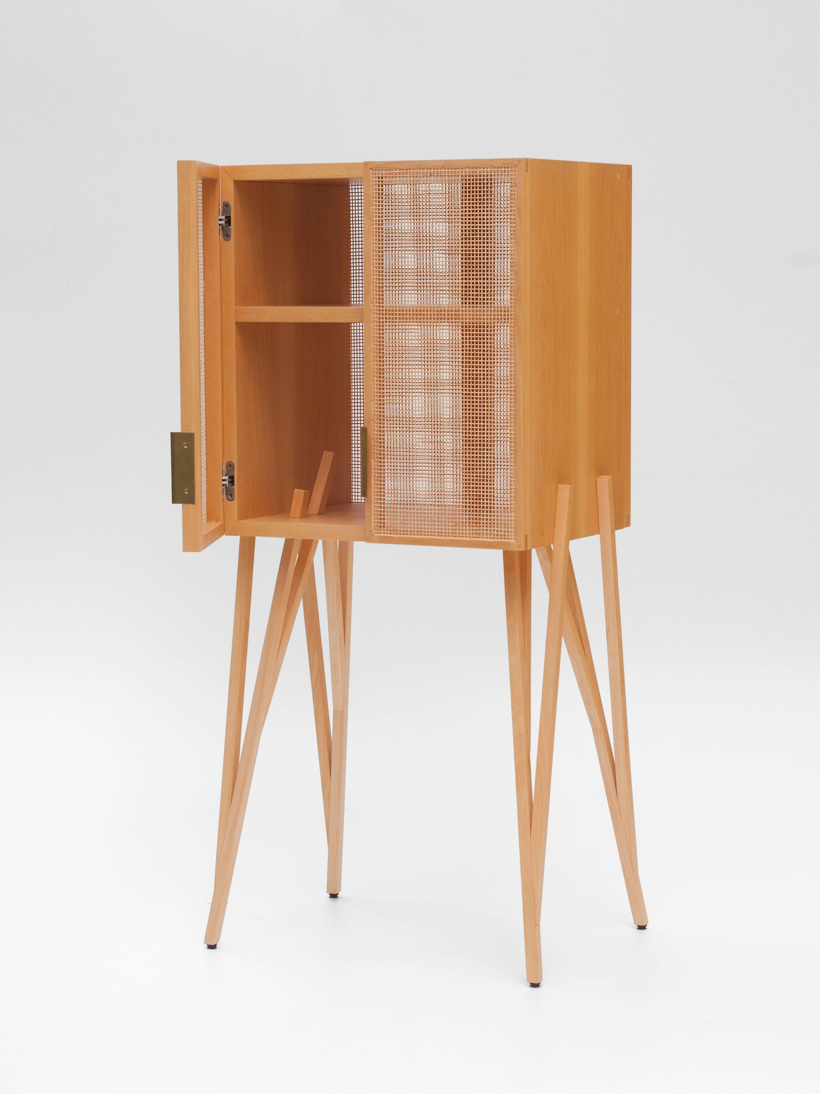 Brazilian Bar in Marfim Wood  by Paulo Alves, Handcrafted in Brazil For Sale