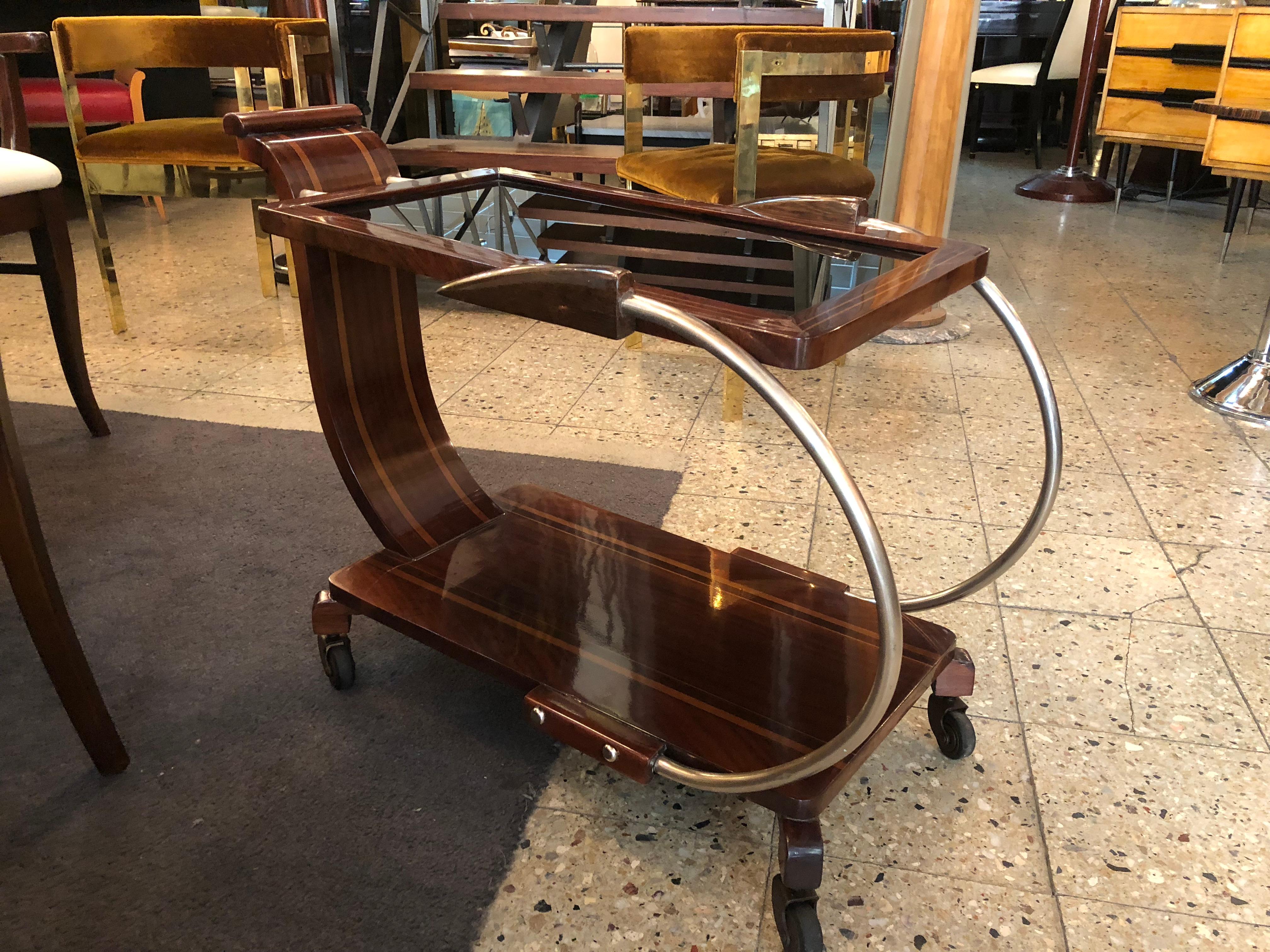 Amaizing Bar 

Materials: wood and glass
Style: Art Deco
If you want to live in the golden years, this is the bar that your project needs.
We have specialized in the sale of Art Deco and Art Nouveau styles since 1982.If you have any questions we are