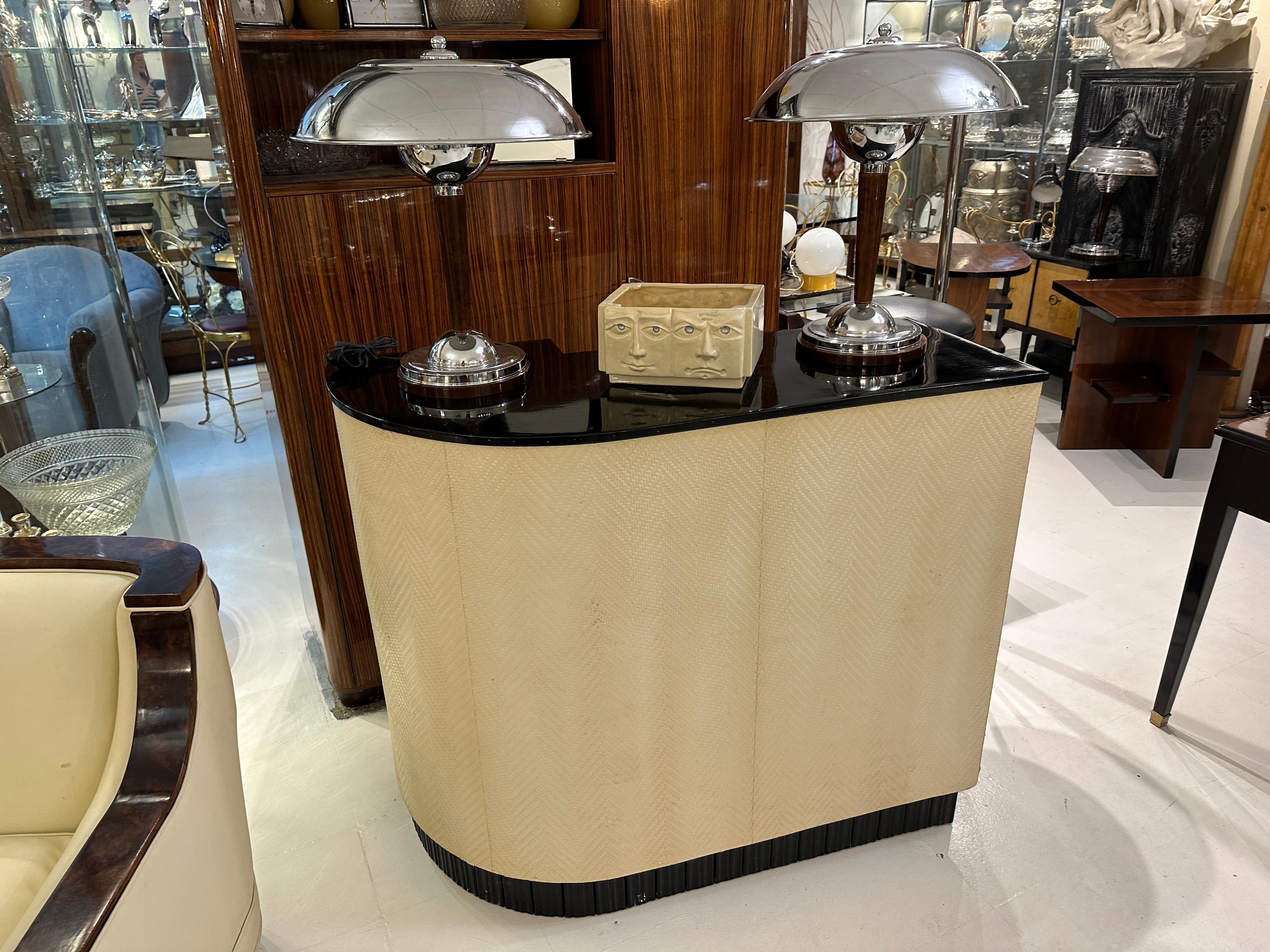 Bar in Wood and Paper, Style, Art Deco, France, 1930 For Sale 1