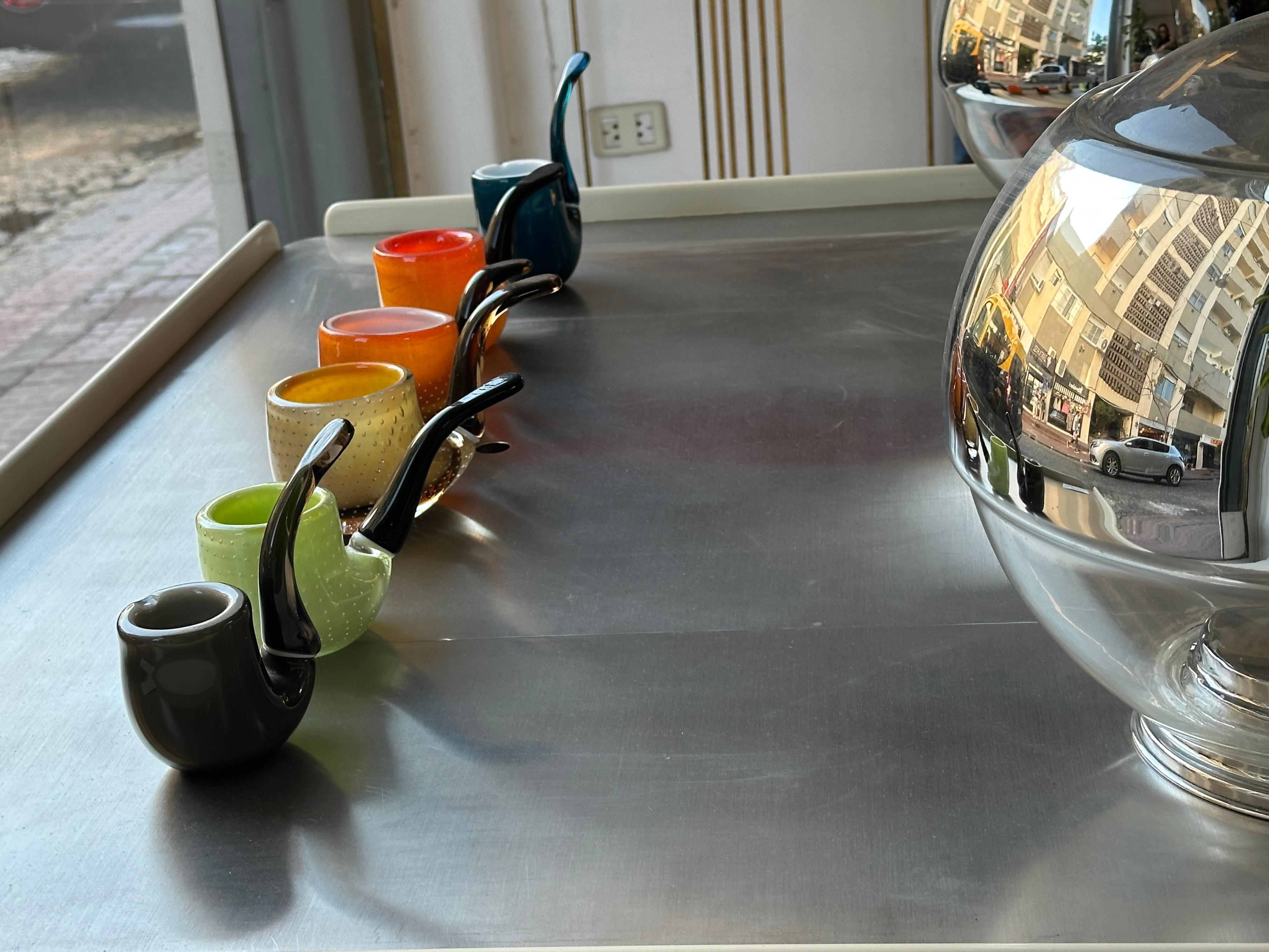 Mid-Century Modern Bar en bois et acier, 1962 en vente