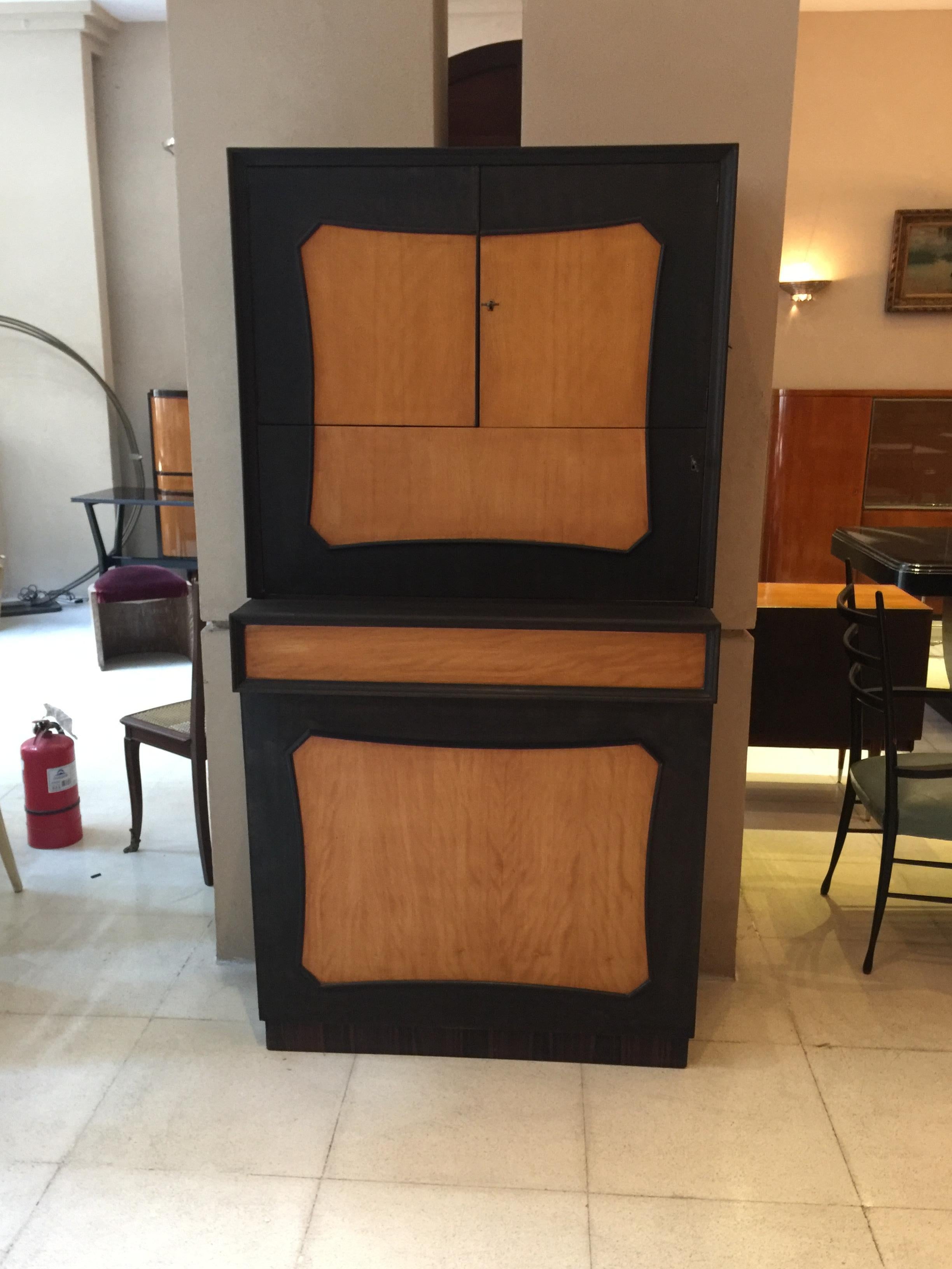 French Bar in Wood, Style, Art Deco, France, 1930 For Sale