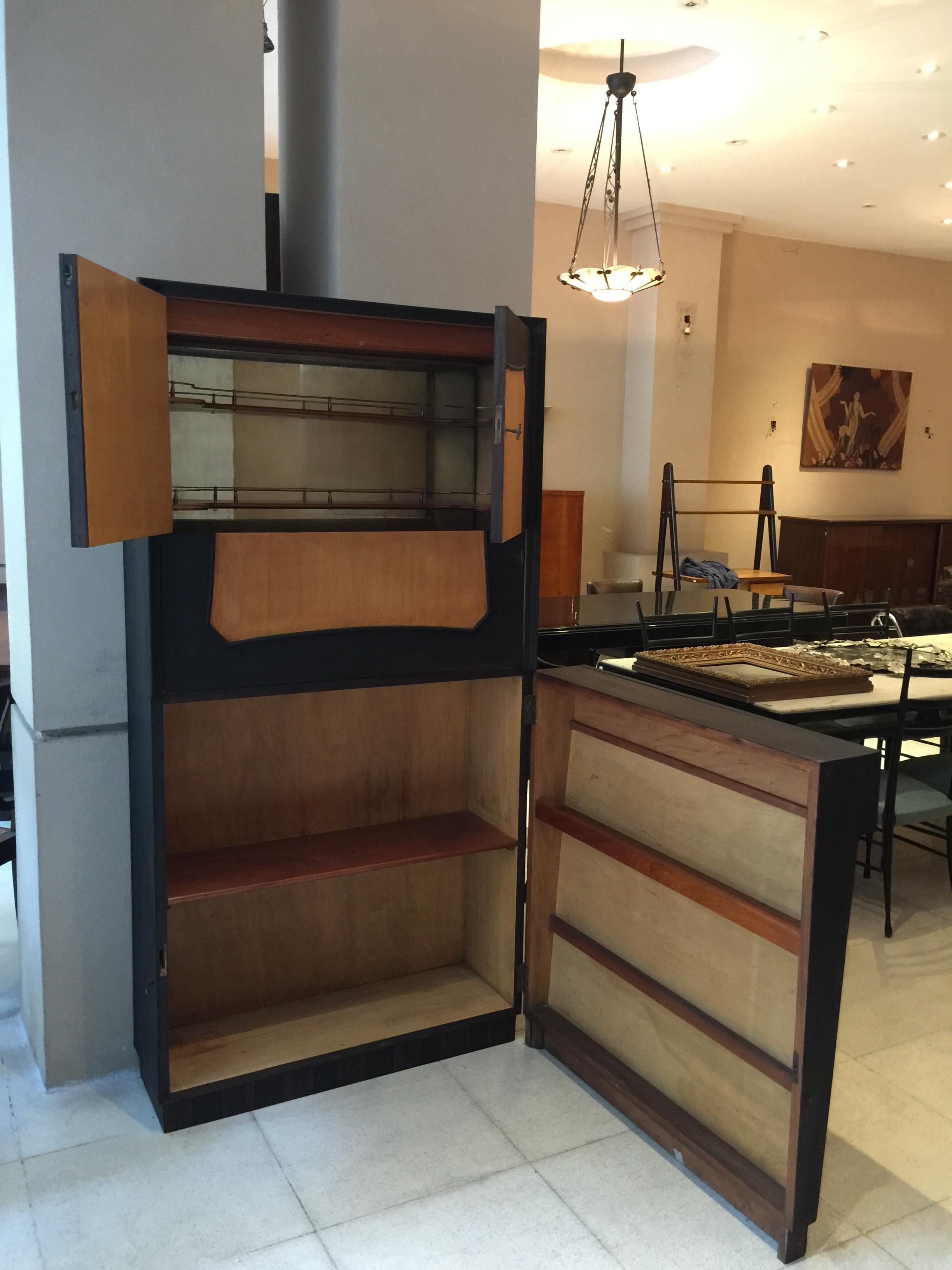 Bar in Wood, Style, Art Deco, France, 1930 For Sale 3