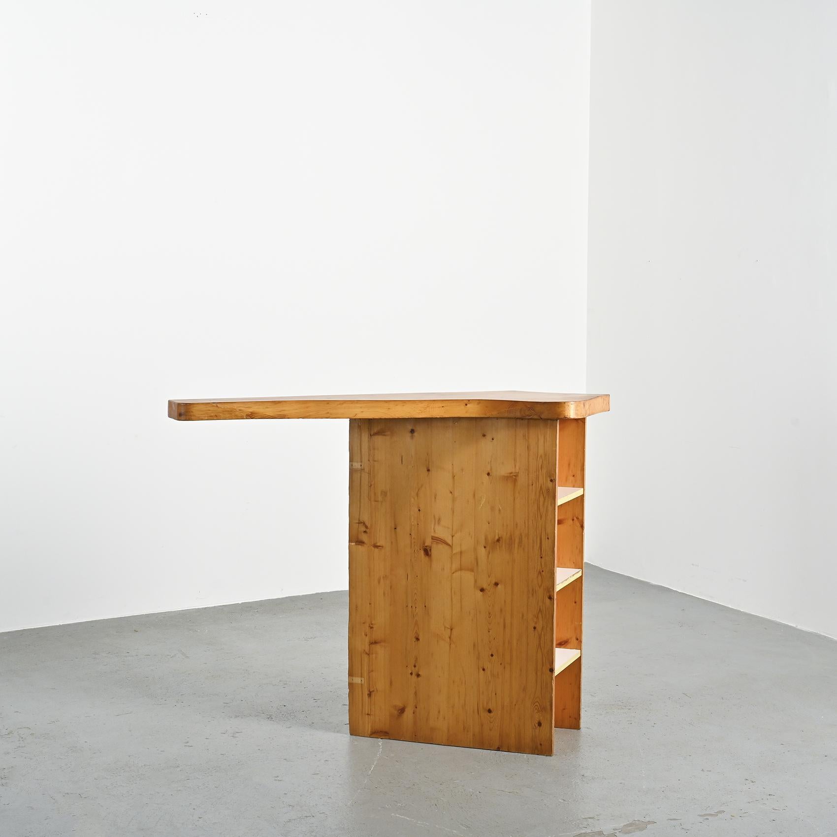 20th Century Bar par Charlotte Perriand, Résidence Aiguille Rouge, Arc 2000, circa 1979 For Sale